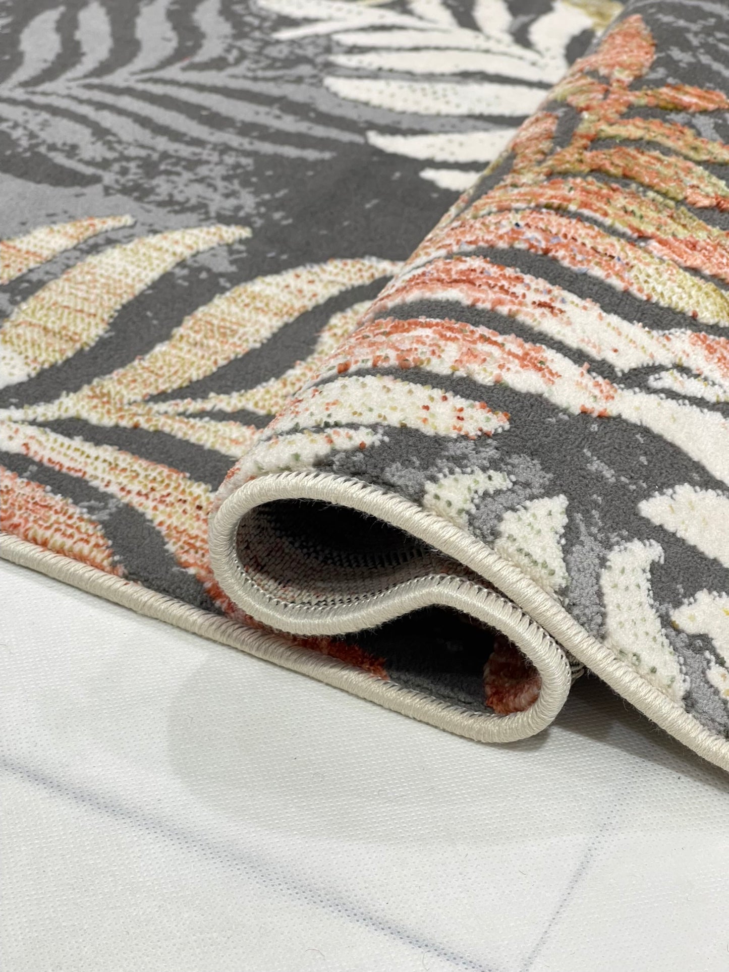 Irani viscose Rug , Woven Back Article-307-Multi Size : 3 ft width x 5 ft length (100 cm x 150cm)