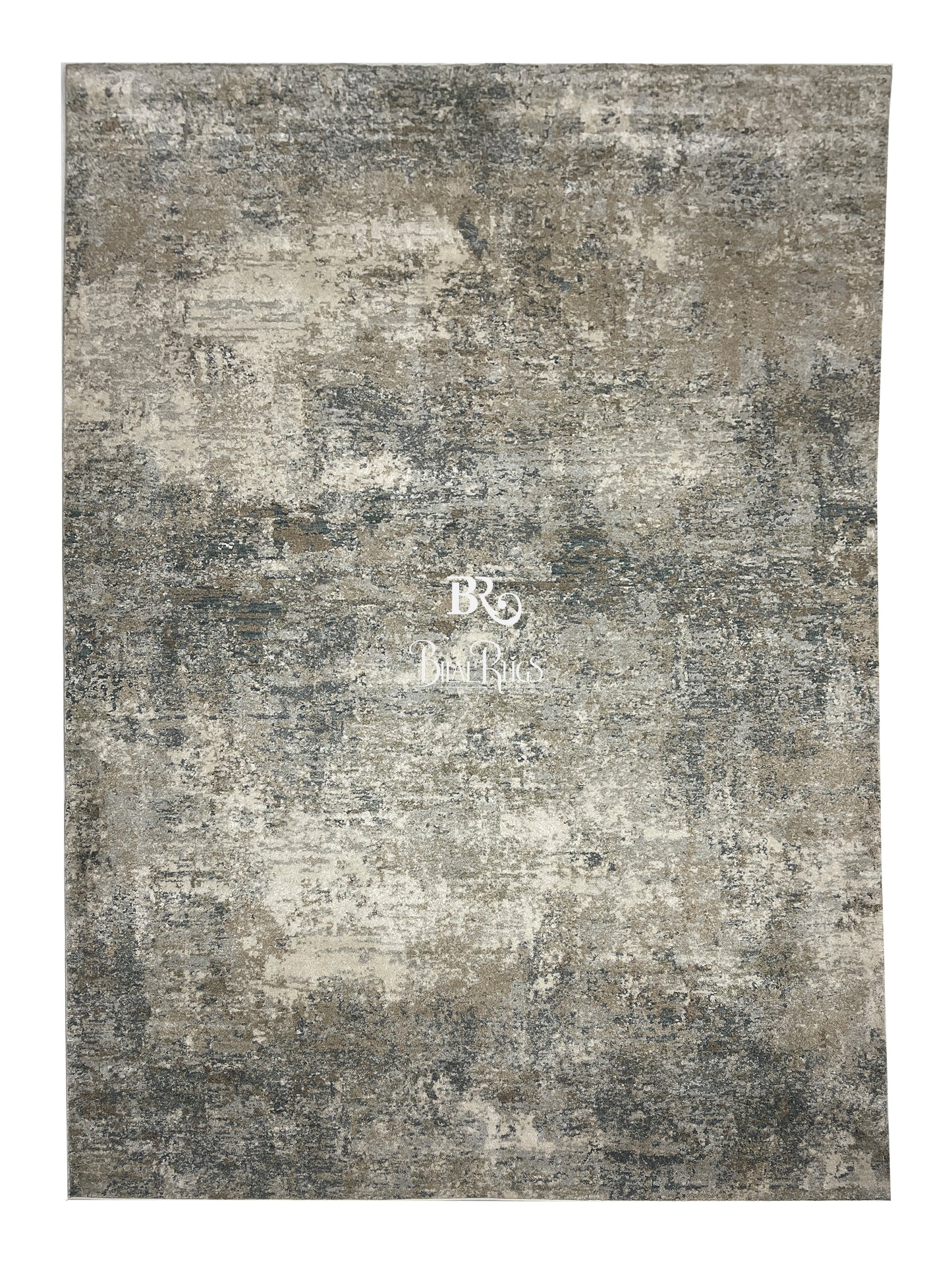 New Turkish Silk (Surya A) 
Size: 6.6 ft width x 9.6 ft length (200cm x 290cm)
Article -603- Beige & Grey