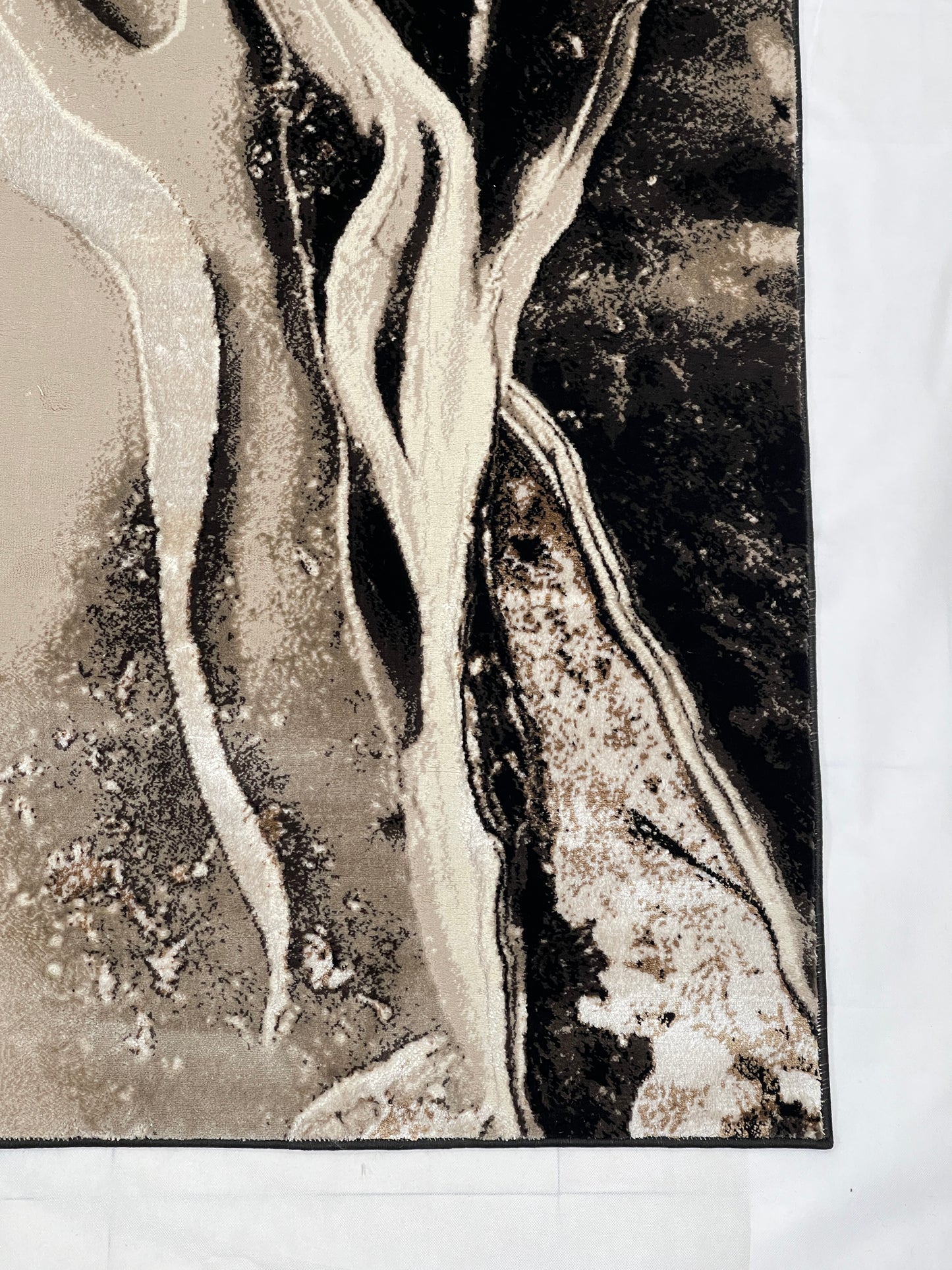 Turkish Top Quality Silk.(Article-1096-Black) Size: 6.6 ft width x 9.6 ft length (200cm x 290cm)