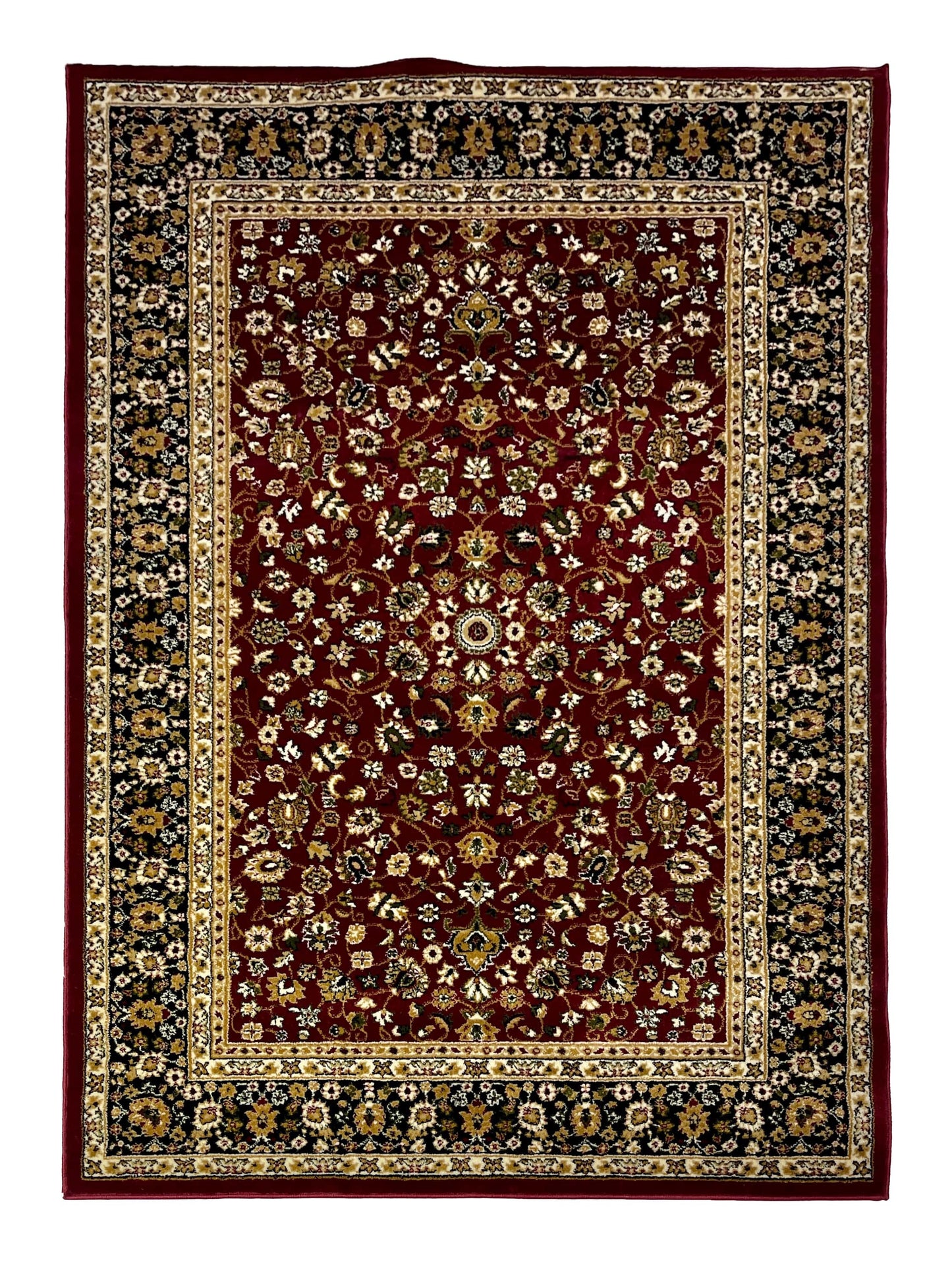 Persian Polypropylene Rug,back woven(Article-140-Red)