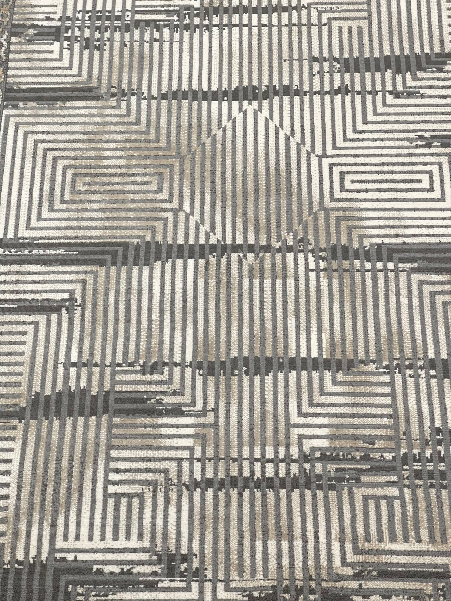 Irani Vintage Woven Rug.  Article -2079-Grey Size: 5 ft width x 7.3 ft length (150cm x 220cm)