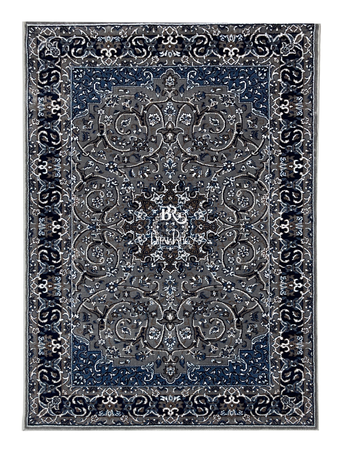 Persian Polypropylene Rug,back woven(Article-21-Grey)