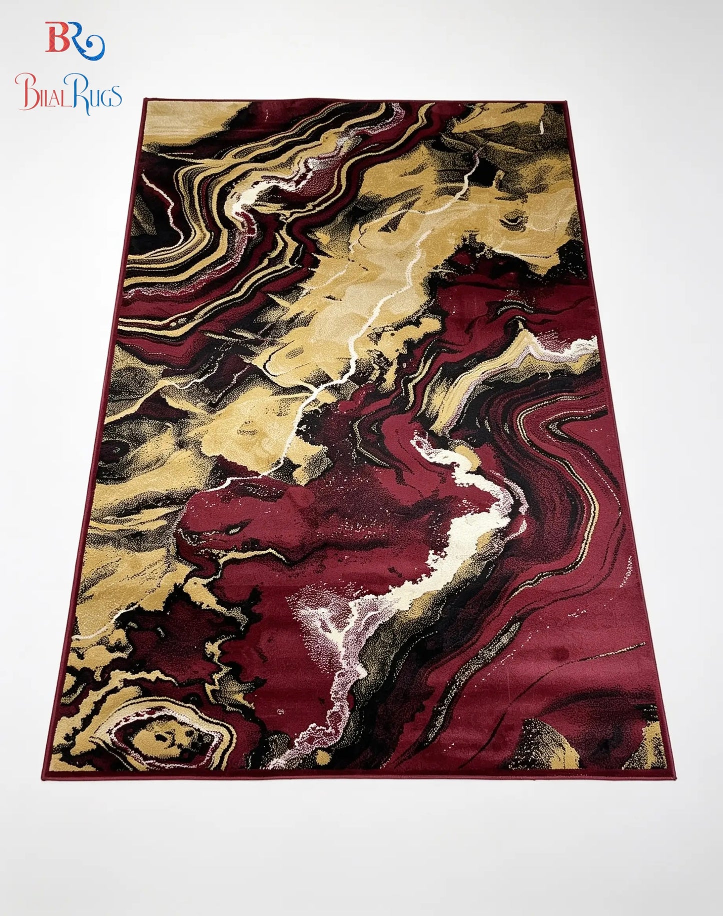 Modern polypropylene Rug,back woven(Article-418-Red)
Size : 6.6 ft width x 9.6 ft length (200cm x 290cm)