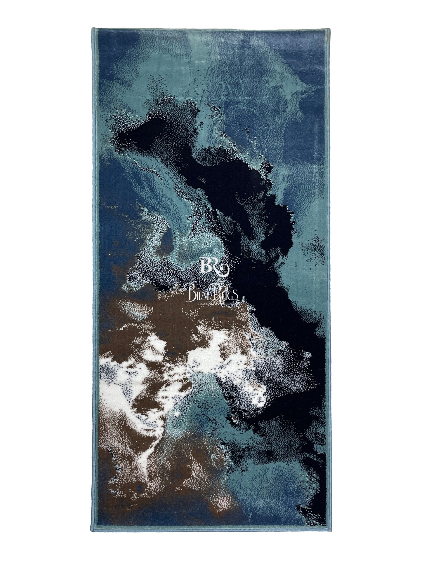 Feroze Modern Polypropylene Woven Rug.
 Size : 2.6 ft width x 6.6 ft length
 (80 cm x 200cm)