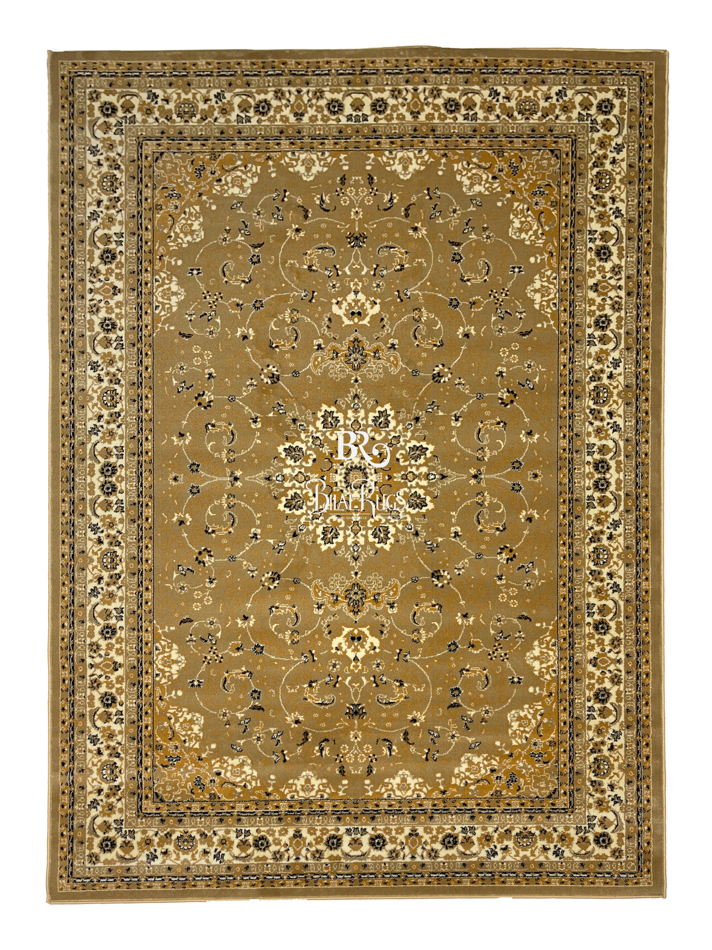 Persian polypropylene Rug,back woven(Article-20-Beige)