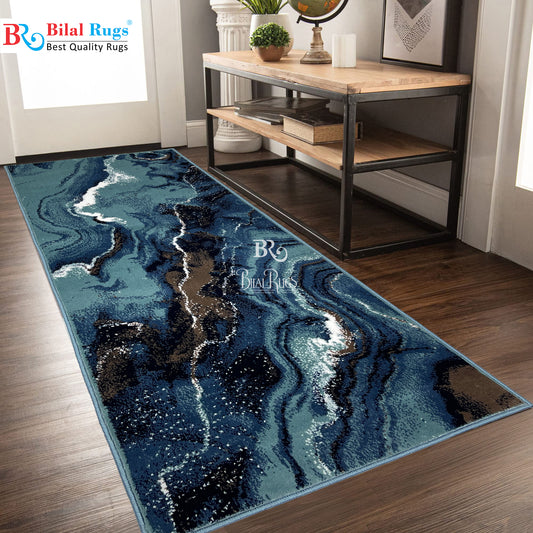 Feroze Modern Polypropylene Woven Rug.
 Size : 2.6 ft width x 6.6 ft length
 (80 cm x 200cm)