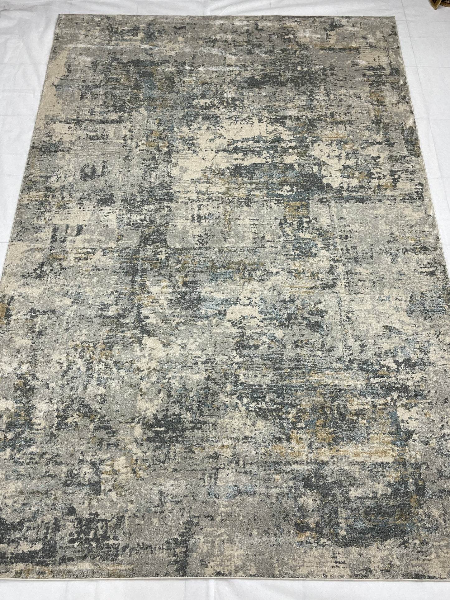 New Turkish Silk (Surya A) 
Size: 6.6 ft width x 9.6 ft length (200cm x 290cm)
Article -623- Grey