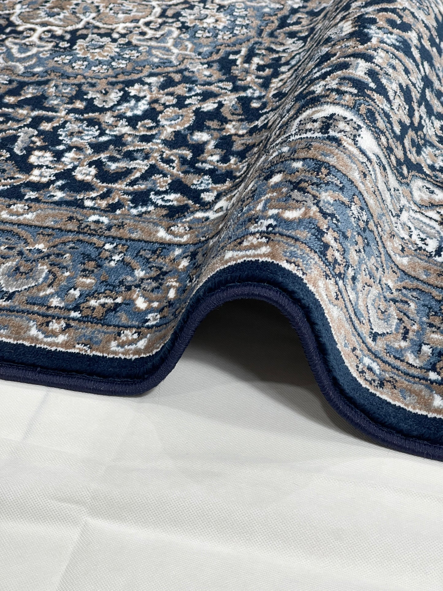 Persian polypropylene Rug,back woven(Article-29-Dark Blue)
Size : 5ft width  x 7.3ft length (150cm x 220cm)