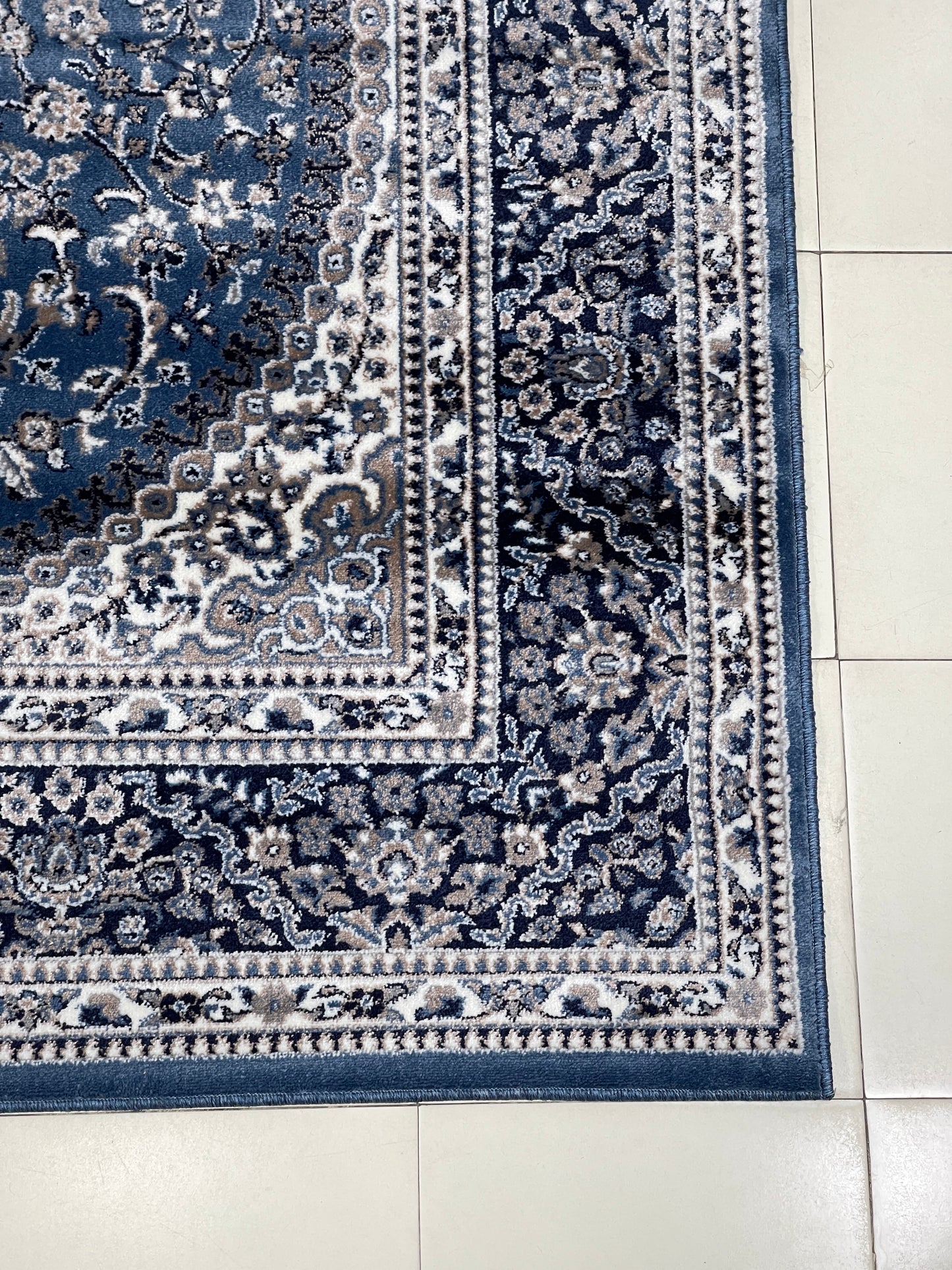 Persian polypropylene Rug,back woven(Article-22-Blue)
Size : 6.6 ft width x 9.6 ft length (200cm x 290cm)