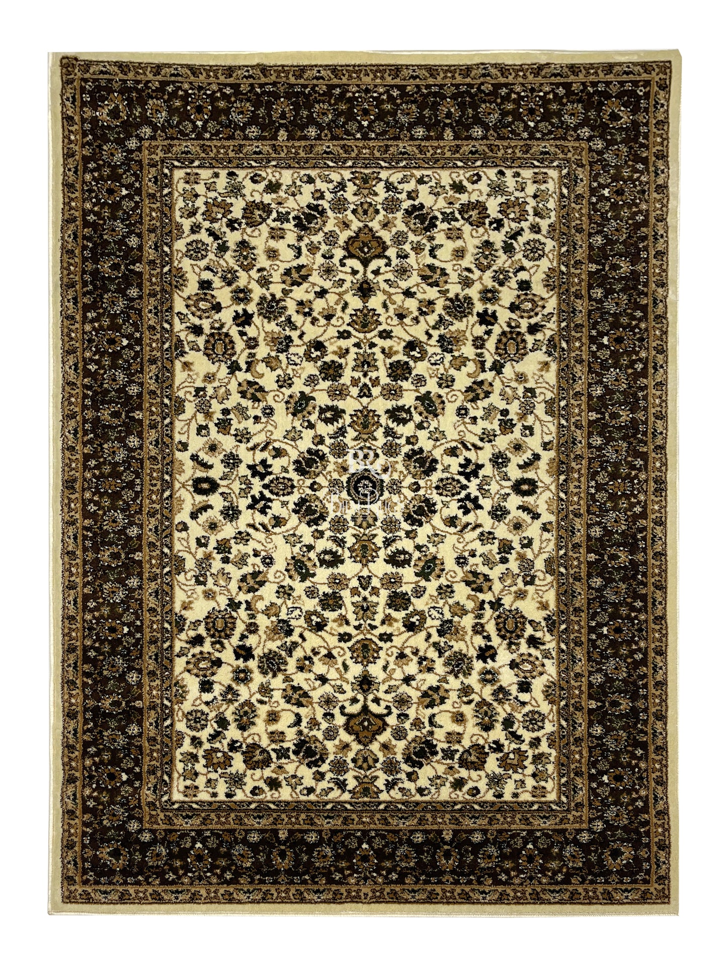 Persian Polypropylene Rug,back woven(Article-140-Off White)
Size : 5ft width  x 7.3ft length (150cm x 220cm)