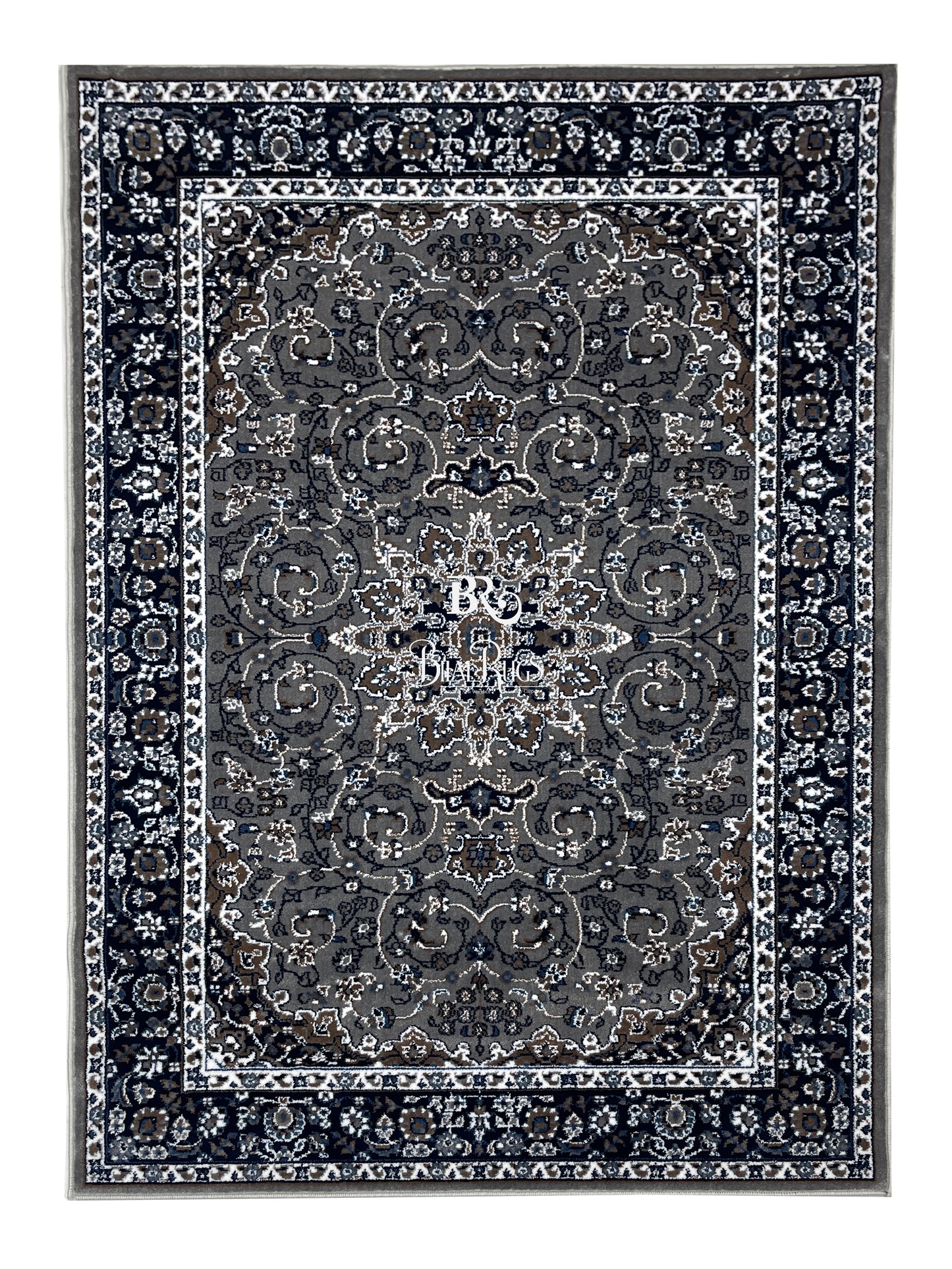 Persian Polypropylene Rug,back woven(Article-19-Grey)