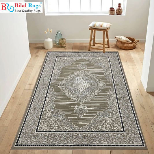 Polyester Silk.(Article-2573-Cream , white  ) Size : 6.6 ft width x 9.6 ft length ( 200 cm x 290 cm)