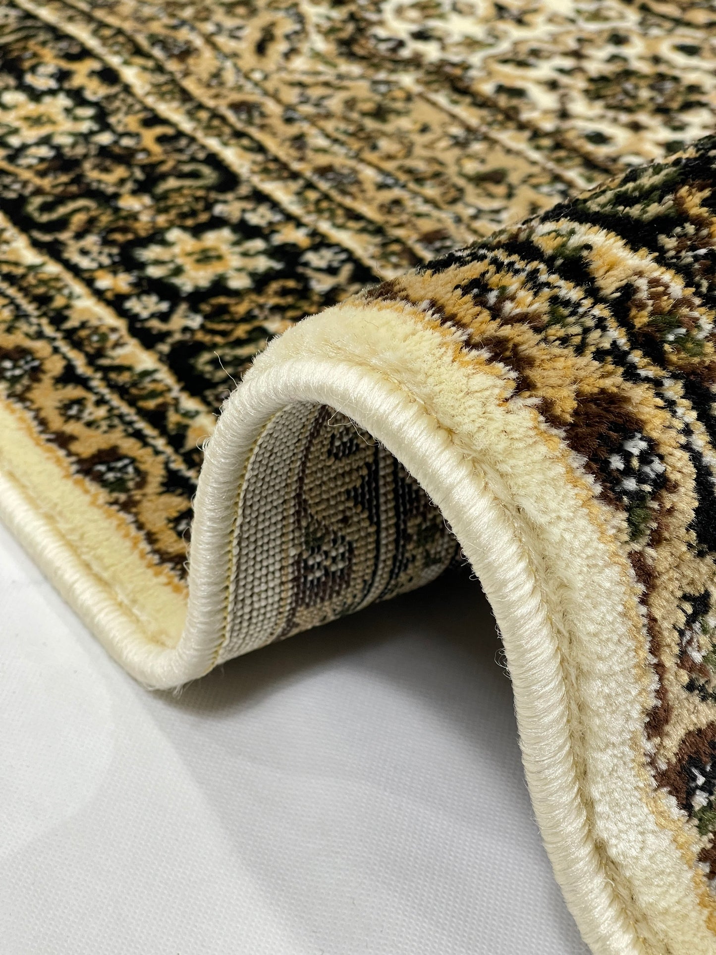 Persian polypropylene Rug,back woven(Article-99-Off white)