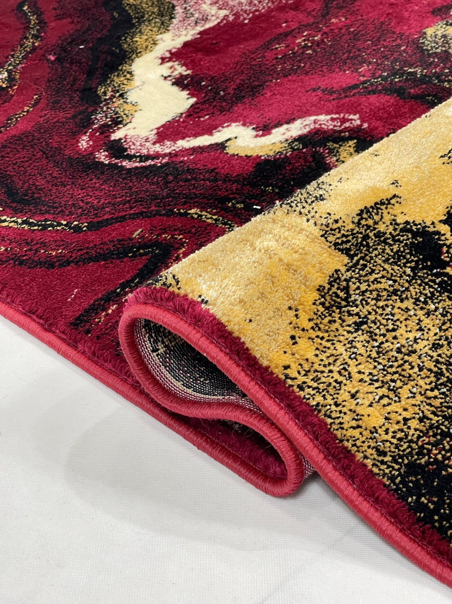 Modern  Polypropylene Rug,back woven(Article-613-Red)