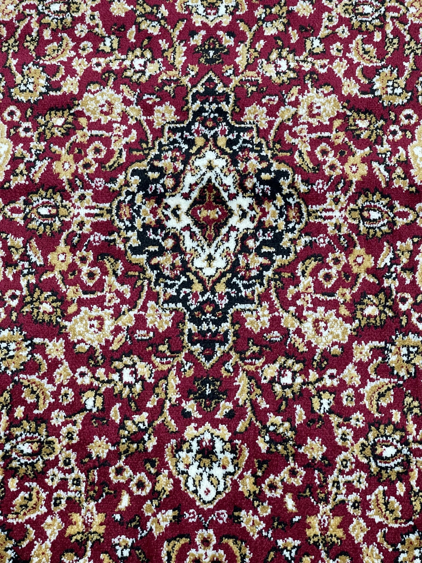 Red Persian Polypropylene Woven Rug.
 Size : 2.6 ft width x 6.6 ft length
 (80 cm x 200cm)