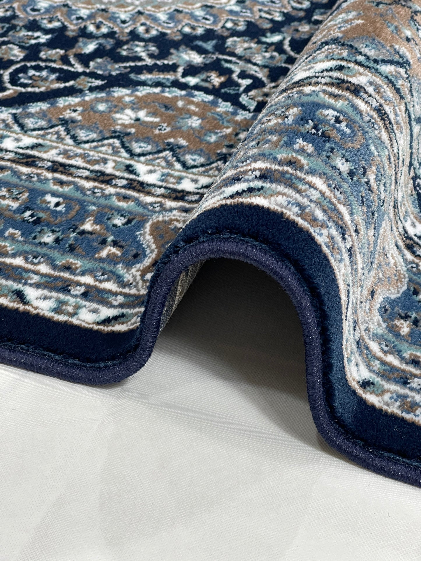 Persian  Polypropylene Rug,back woven(Article-23-Dark Blue)
Size : 5ft width  x 7.3ft length (150cm x 220cm)