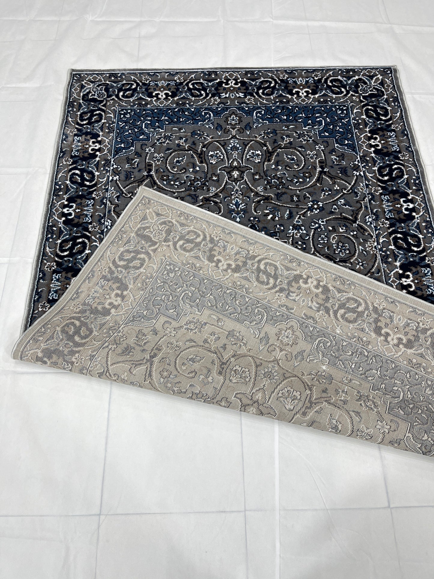 Persian Polypropylene Rug,back woven(Article-21-Grey)