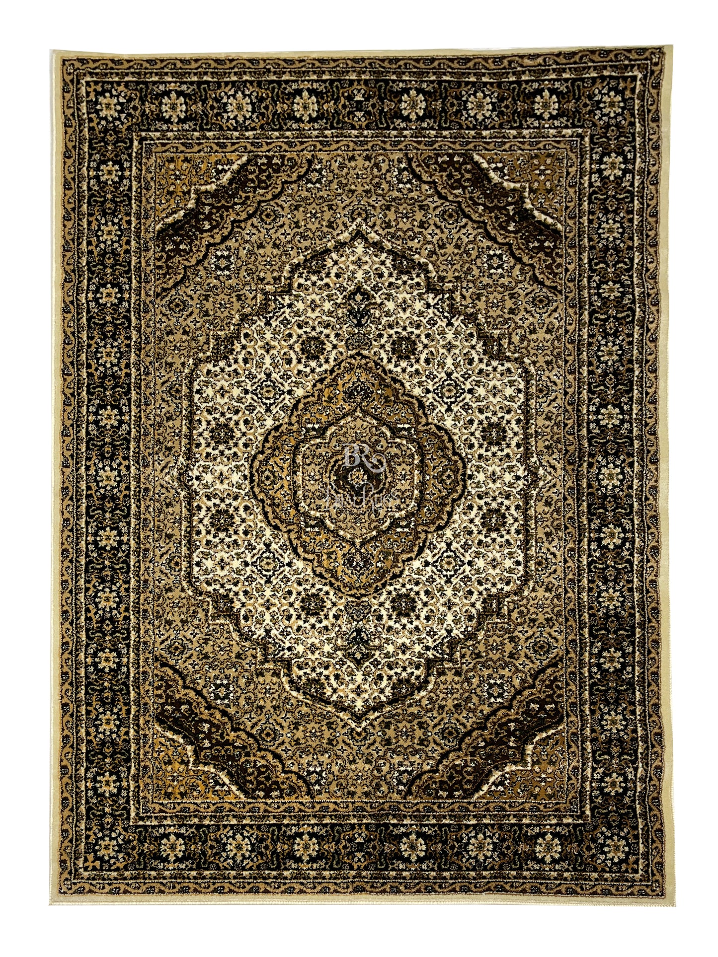 Persian polypropylene Rug,back woven(Article-99-Off white)