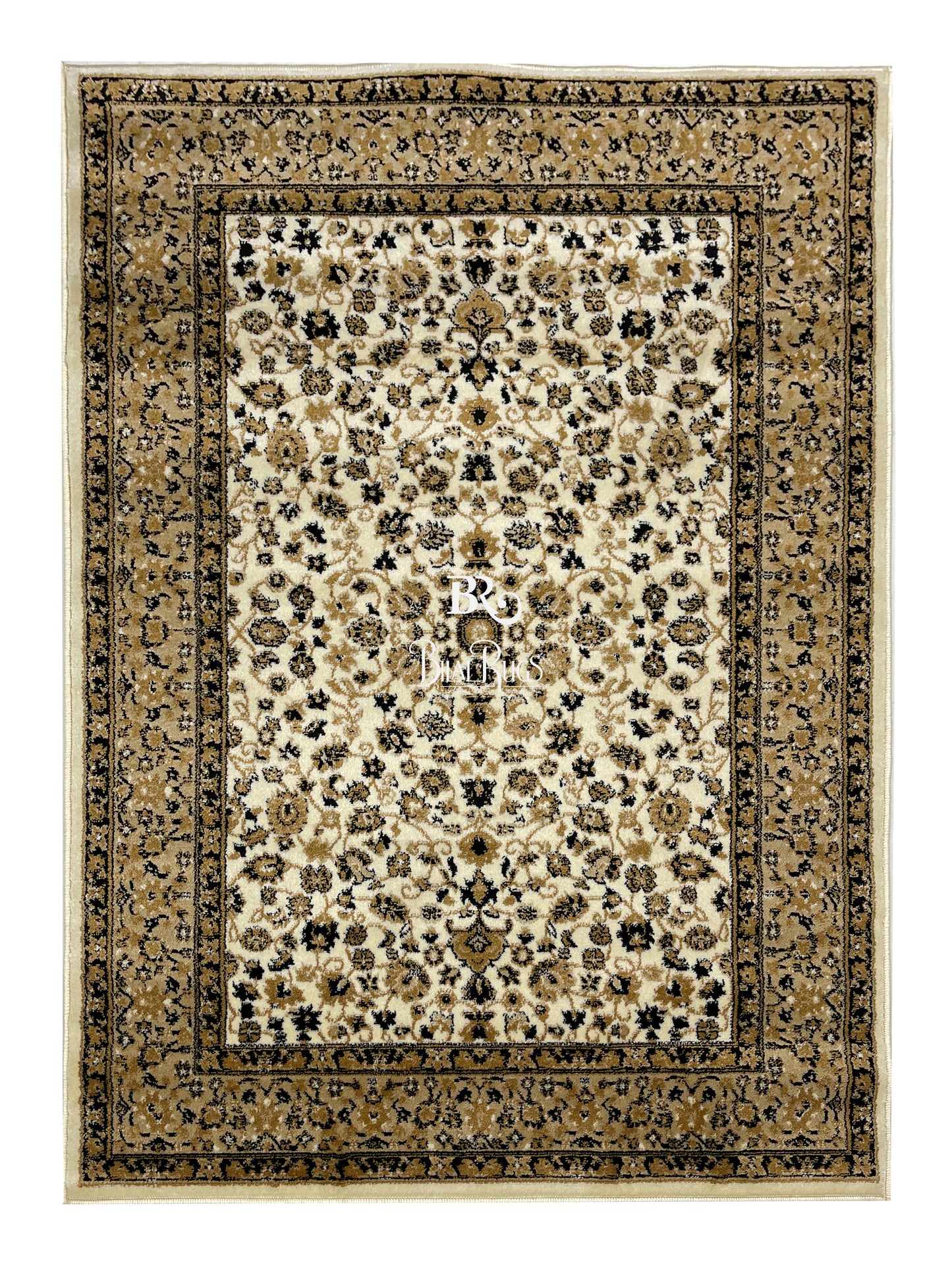 Persian polypropylene Rug,back woven(Article-140-Off white)