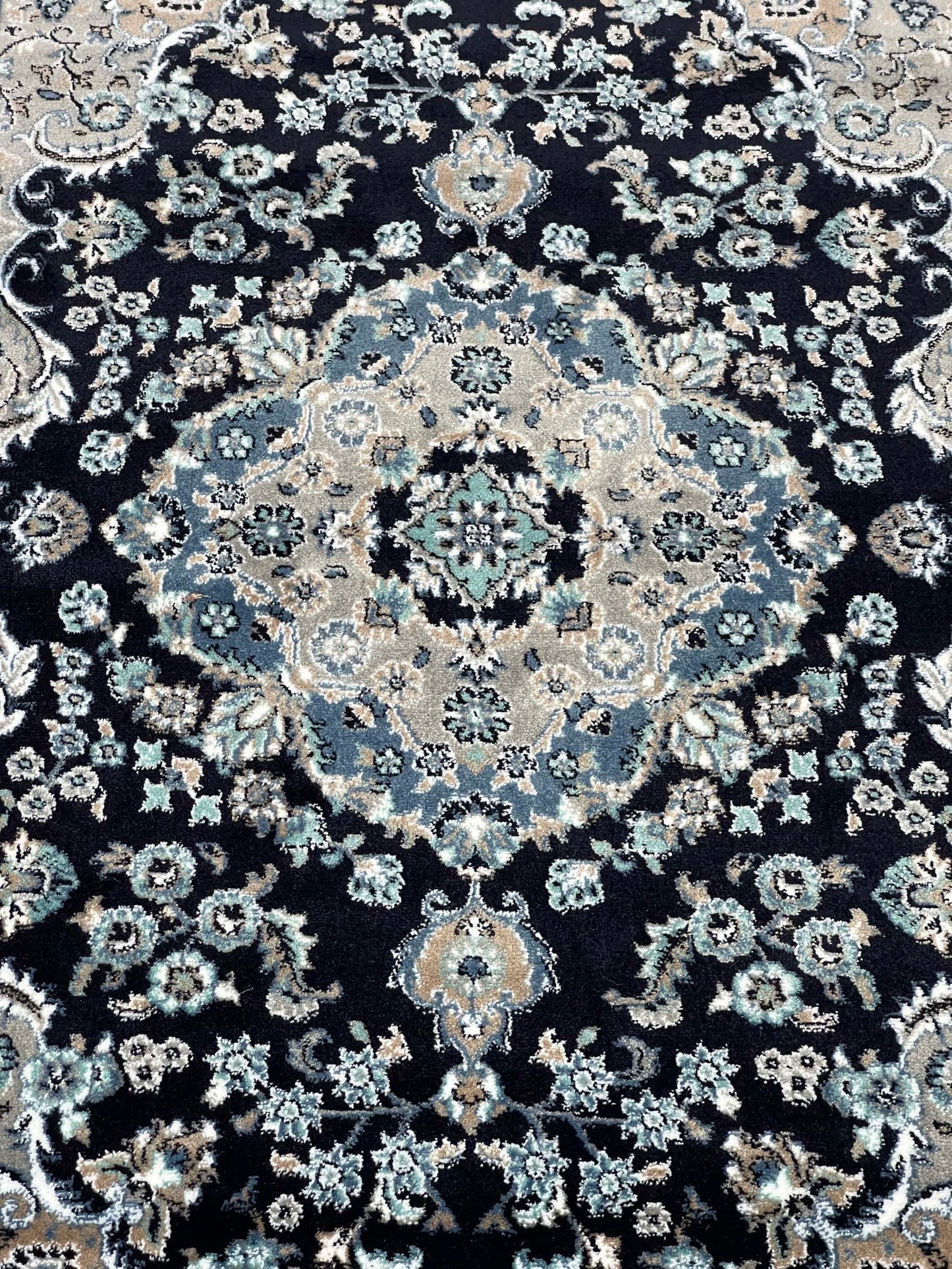 Persian Polypropylene Rug,back woven(Article-873-Blue)