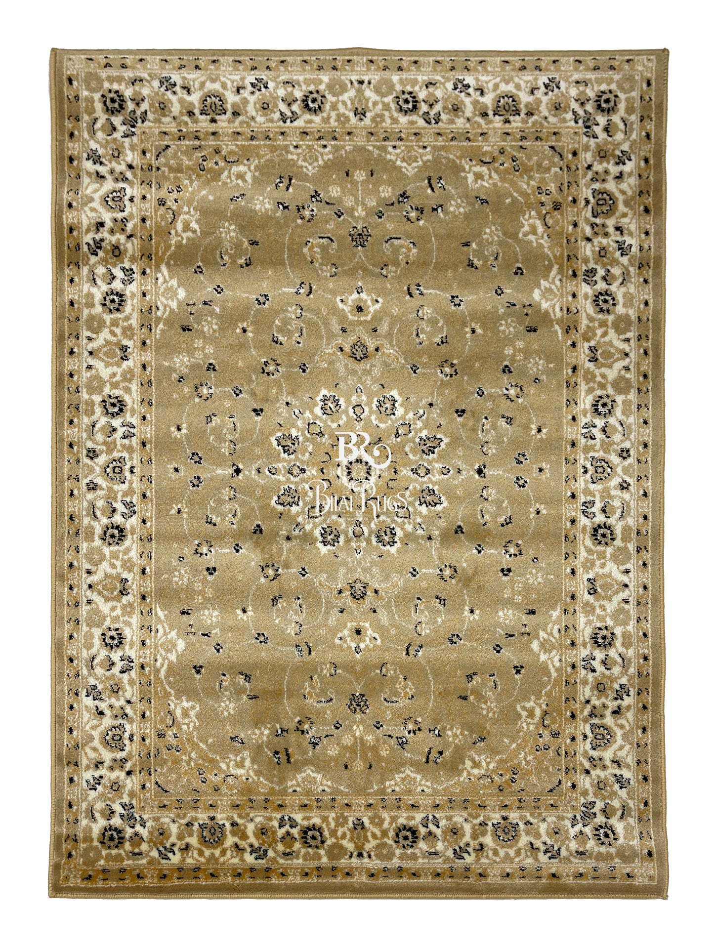 Persian polypropylene Rug,back woven(Article-19-Beige)