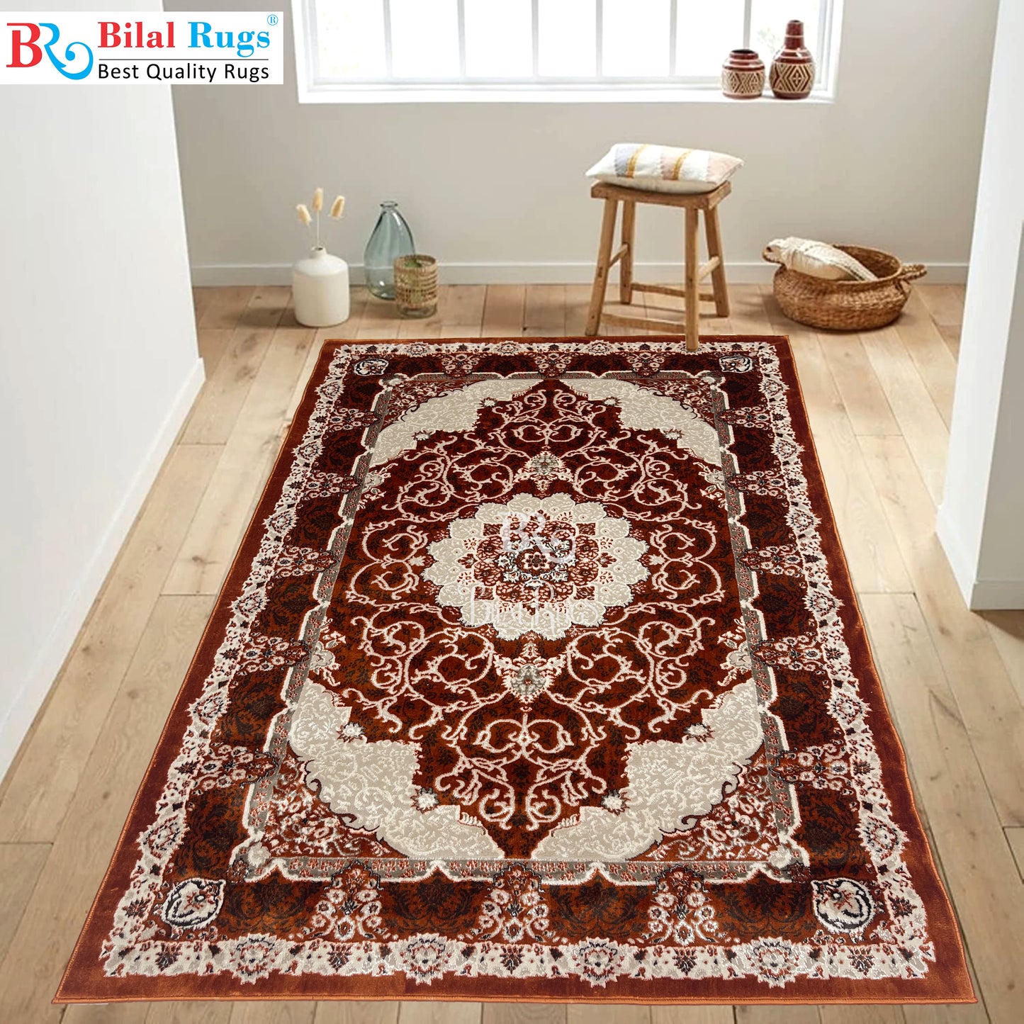 Turkish Top Quality Silk.(Article-1067-Rust)