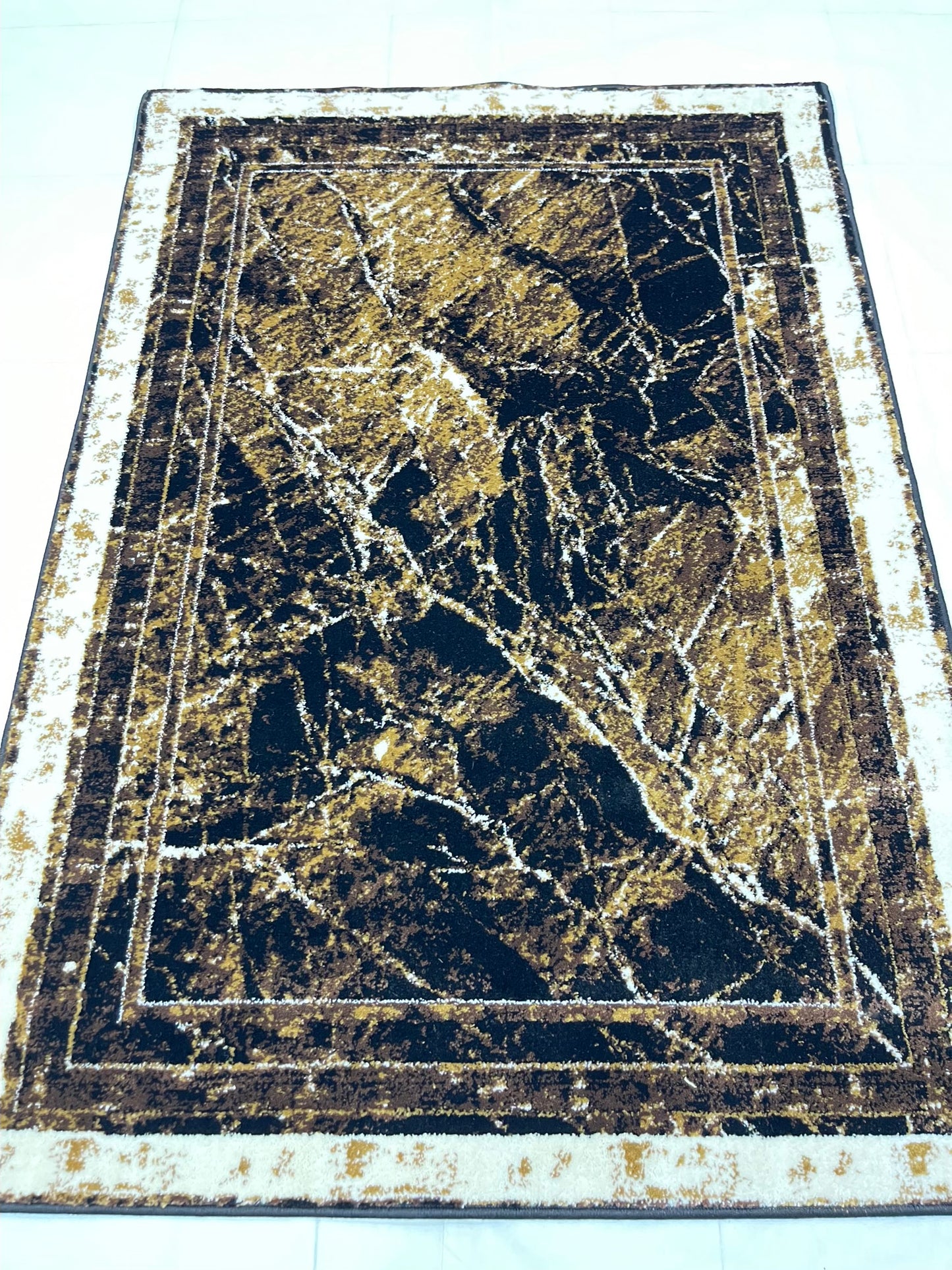Modern polypropylene Rug,back woven
(Article-175-Black)
Size : 4 ft width x 5.6 ft length (120 cm x 170 cm)