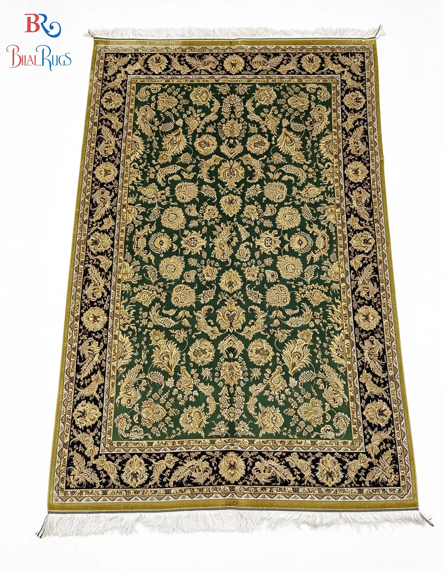 Premium Irani 1600 Reed Machine Made Rug - Yellow & Green with Cotton Back
Size : 5 ft width x 7.3 ft length (150cm x 225cm)