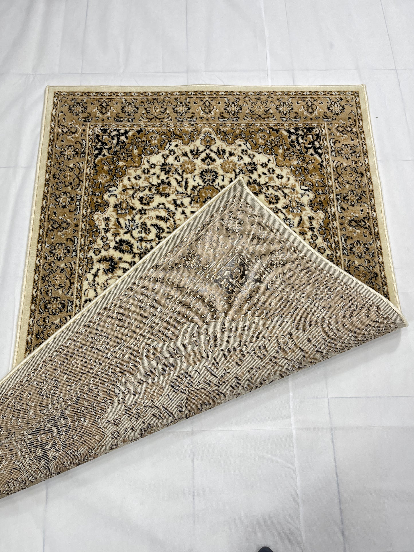 Persian polypropylene Rug,back woven(Article-01-Off white)