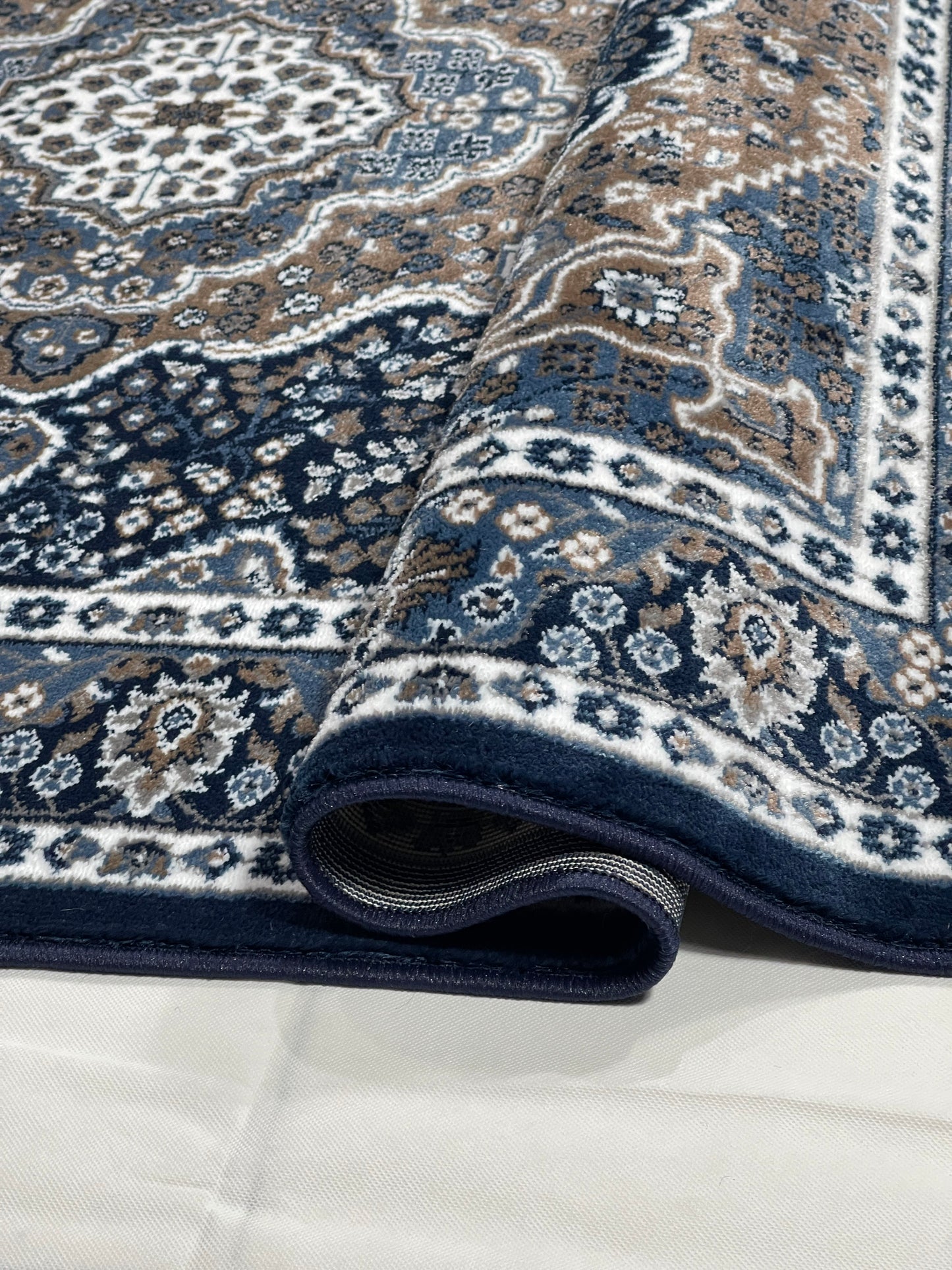 Persian polypropylene Rug,back woven(Article-25-Dark Blue)
5 ft width x 7.3 ft length