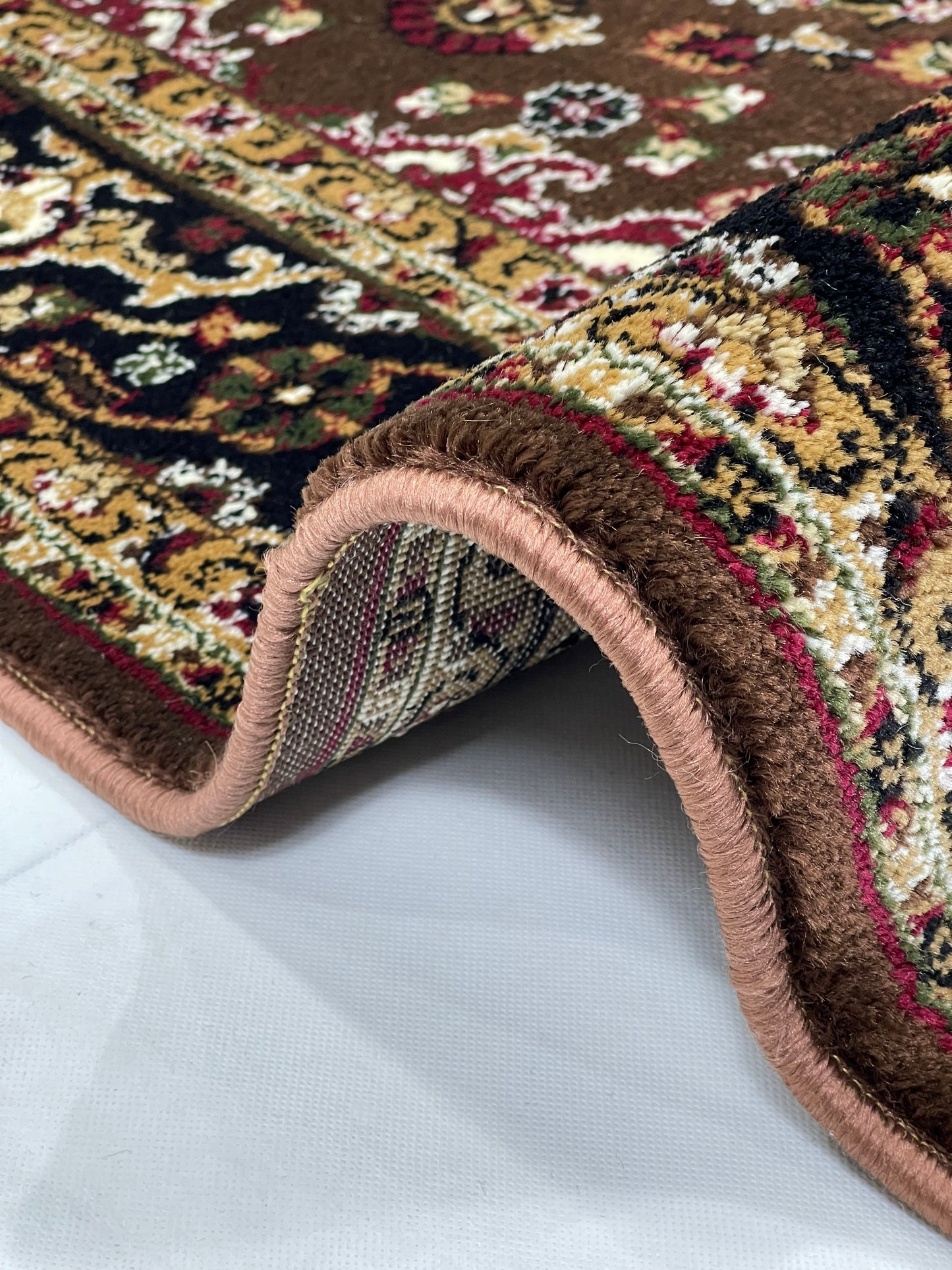 Persian Polypropylene Rug,back woven(Article-28-Brown)
Size : 5ft width  x 7.3ft length (150cm x 220cm)
