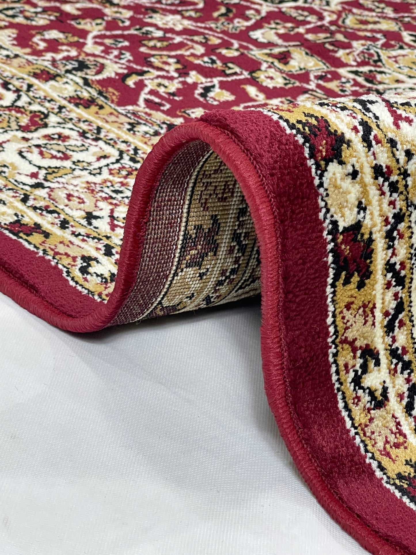 Persian polypropylene Rug,back woven(Article-21-Red )