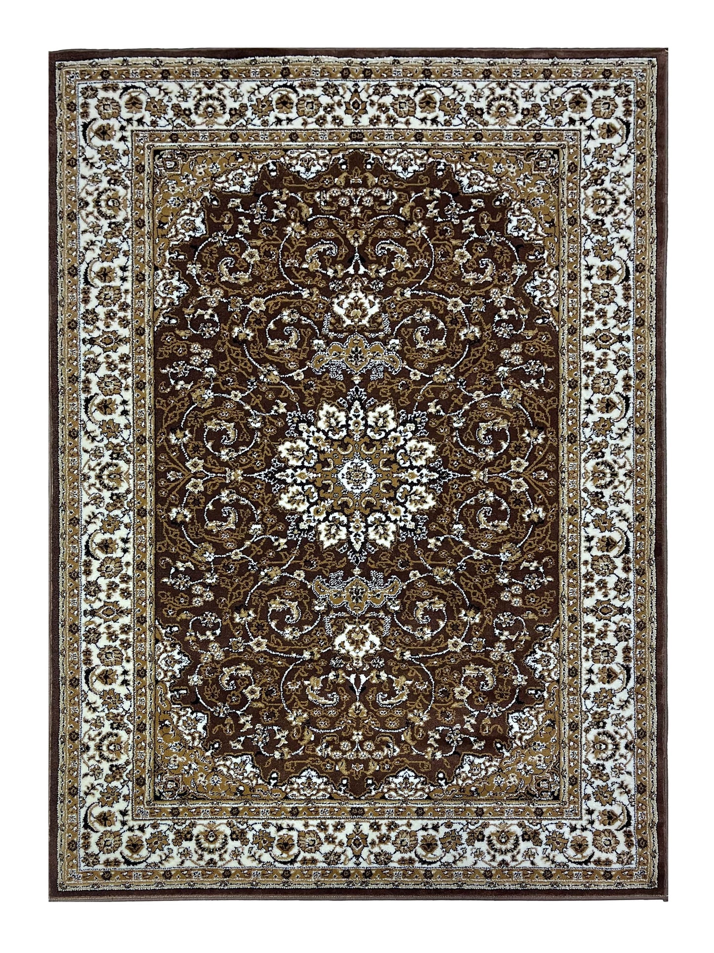 Persian polypropylene Rug,back woven(Article-25-Brown)
Size : 5ft width  x 7.3ft length (150cm x 220cm)