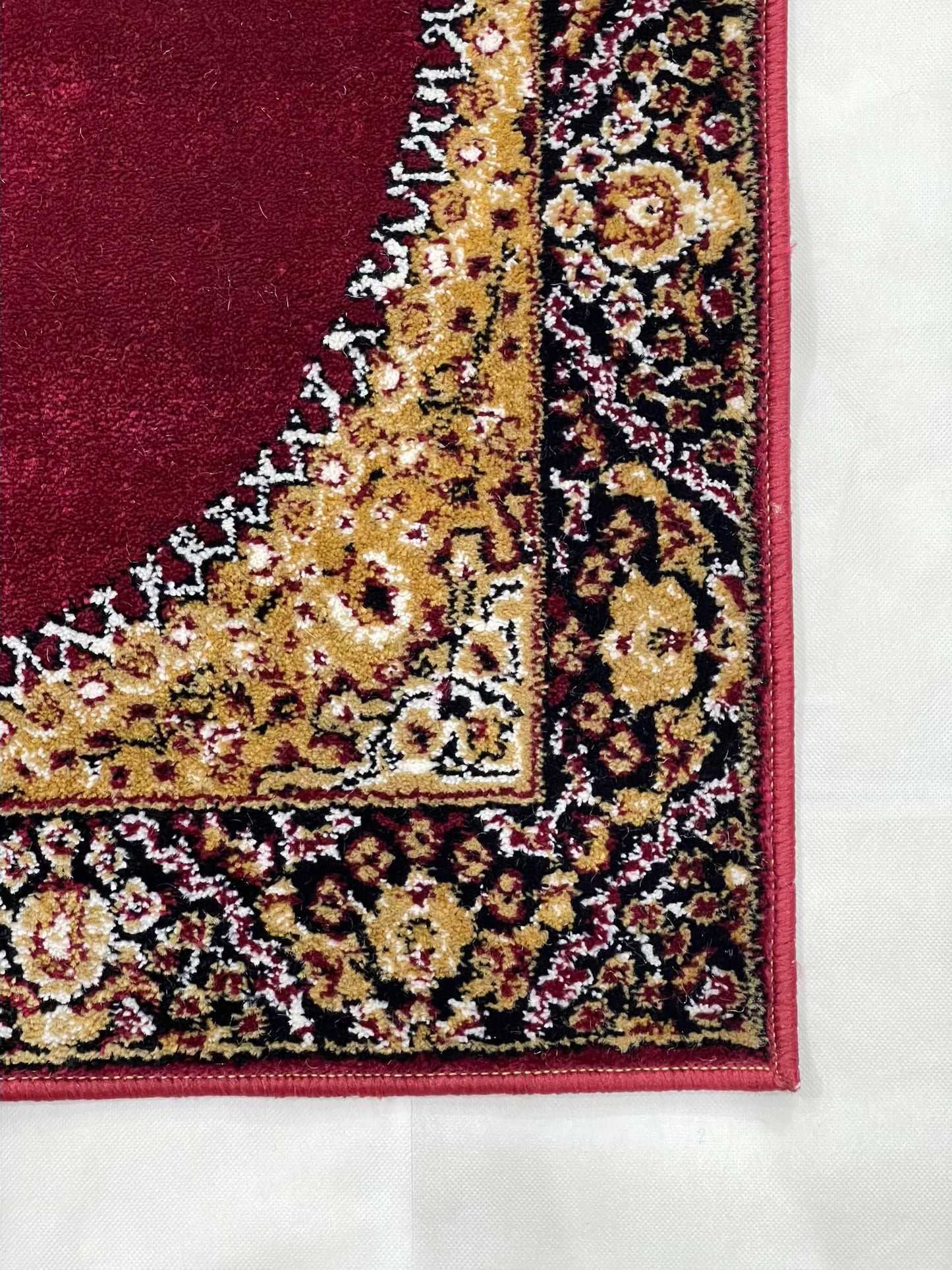 Red Persian Polypropylene Woven Runner.
 Size : 2.6 ft width x 9.6 ft length
 (80 cm x 290cm)