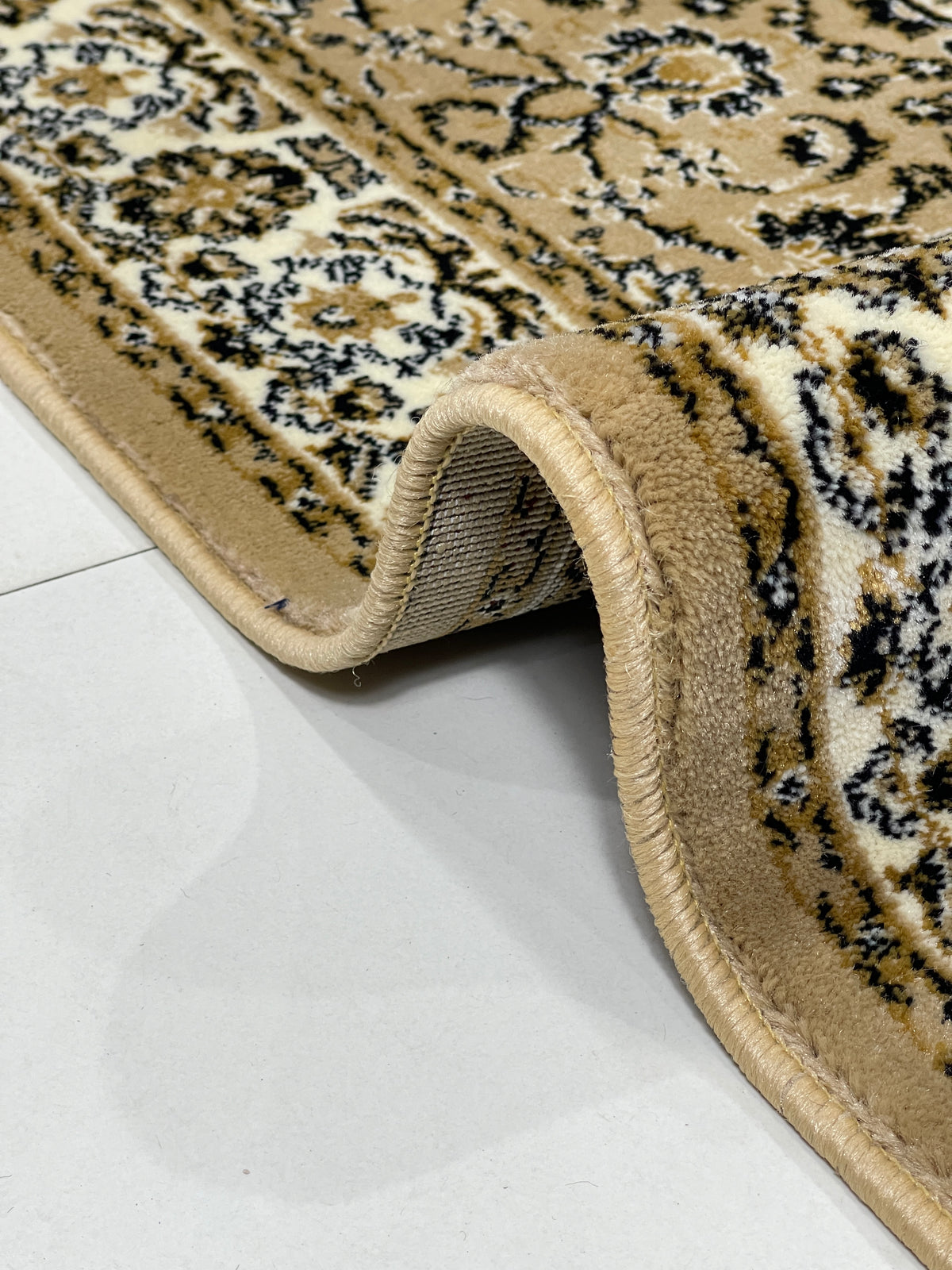 Persian polypropylene Rug,back woven(Article-01-Beige)