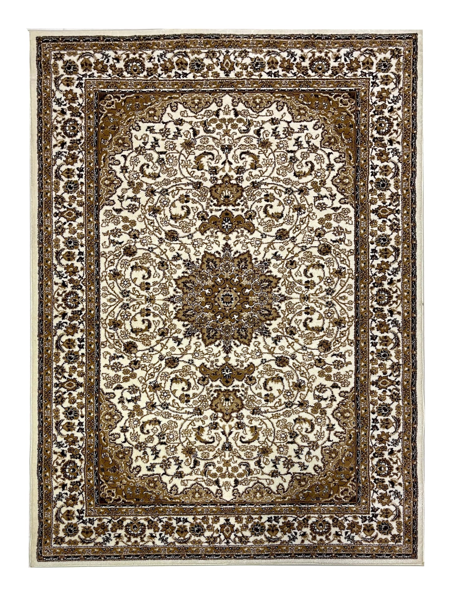 Persian polypropylene Rug,back woven(Article-19-Off white)