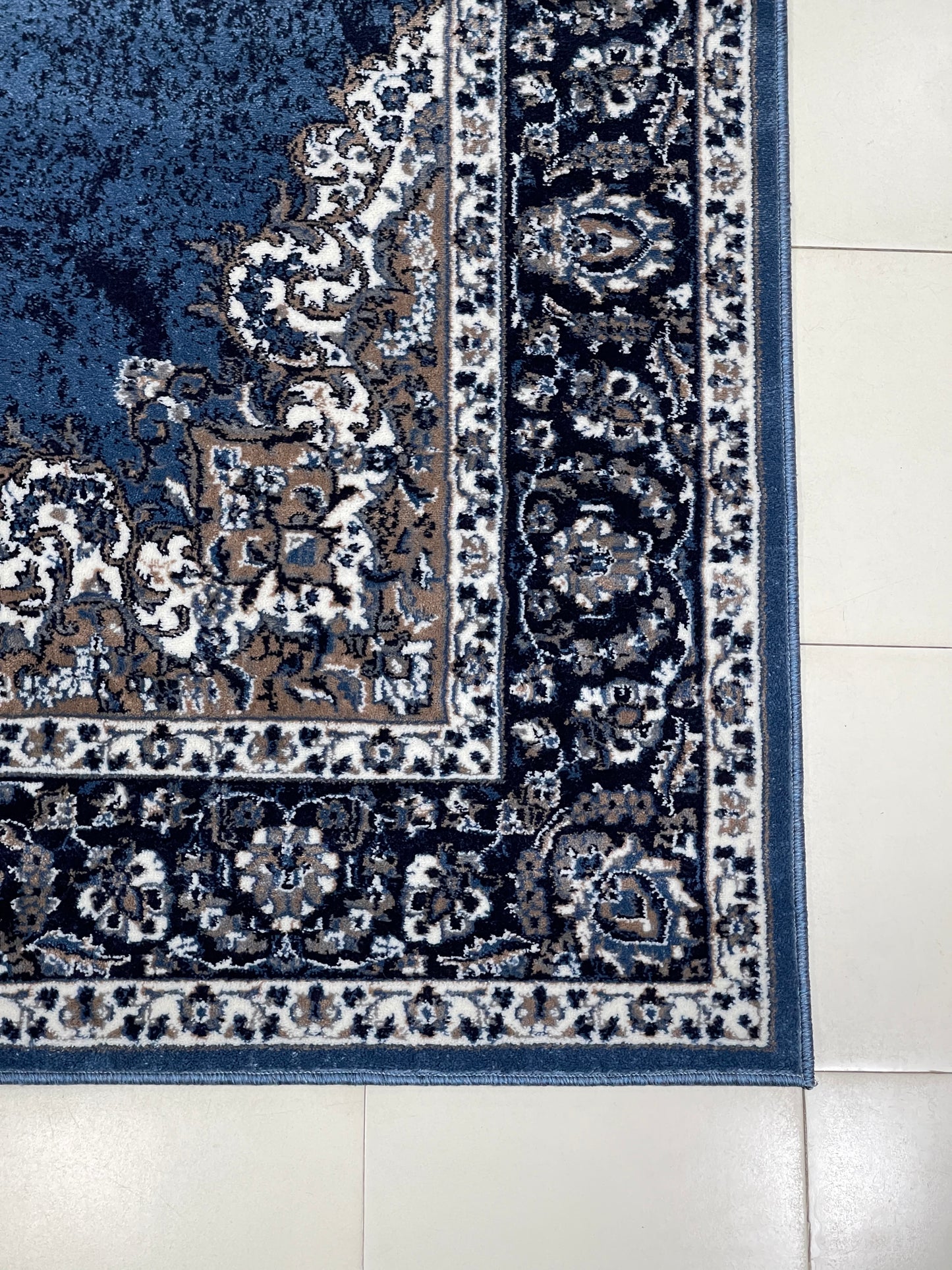 Persian Polypropylene Rug,back woven(Article-42-Blue)