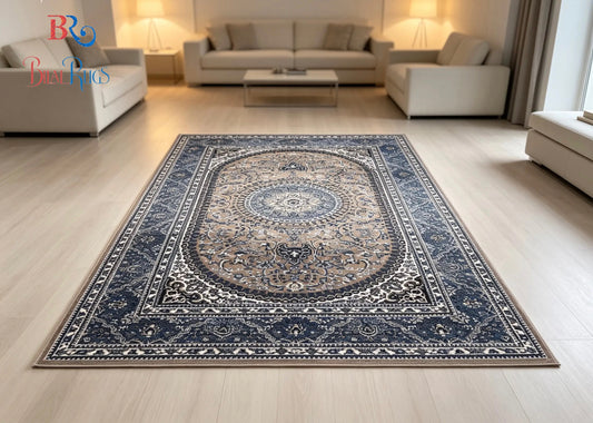 Persain polypropylene Rug,back woven(Article-22-Mink)
Size : 6.6 ft width x 9.6 ft length (200cm x 290cm)