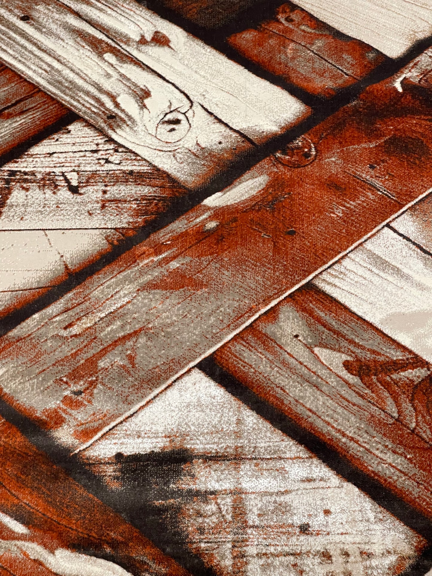 Turkish Top Quality Silk.(Article-1081-Rust ) Size: 6.6 ft width x 9.6 ft length (200cm x 290cm)