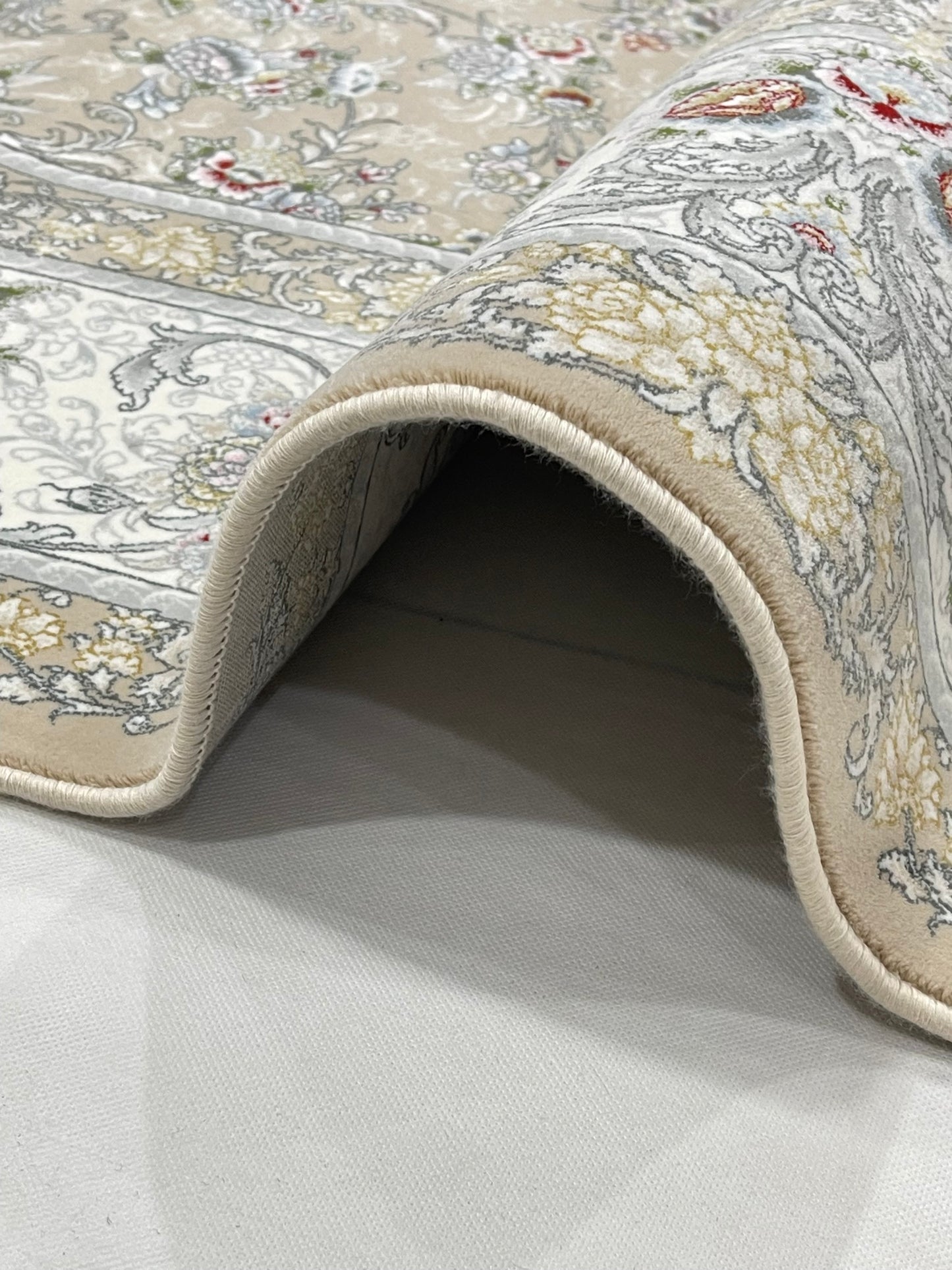 Irani Pure Acrylic 1200 Reeds
Article -212-Beige
Size : 6.6 Ft width x 9.6 Ft length (200cm x 290cm)