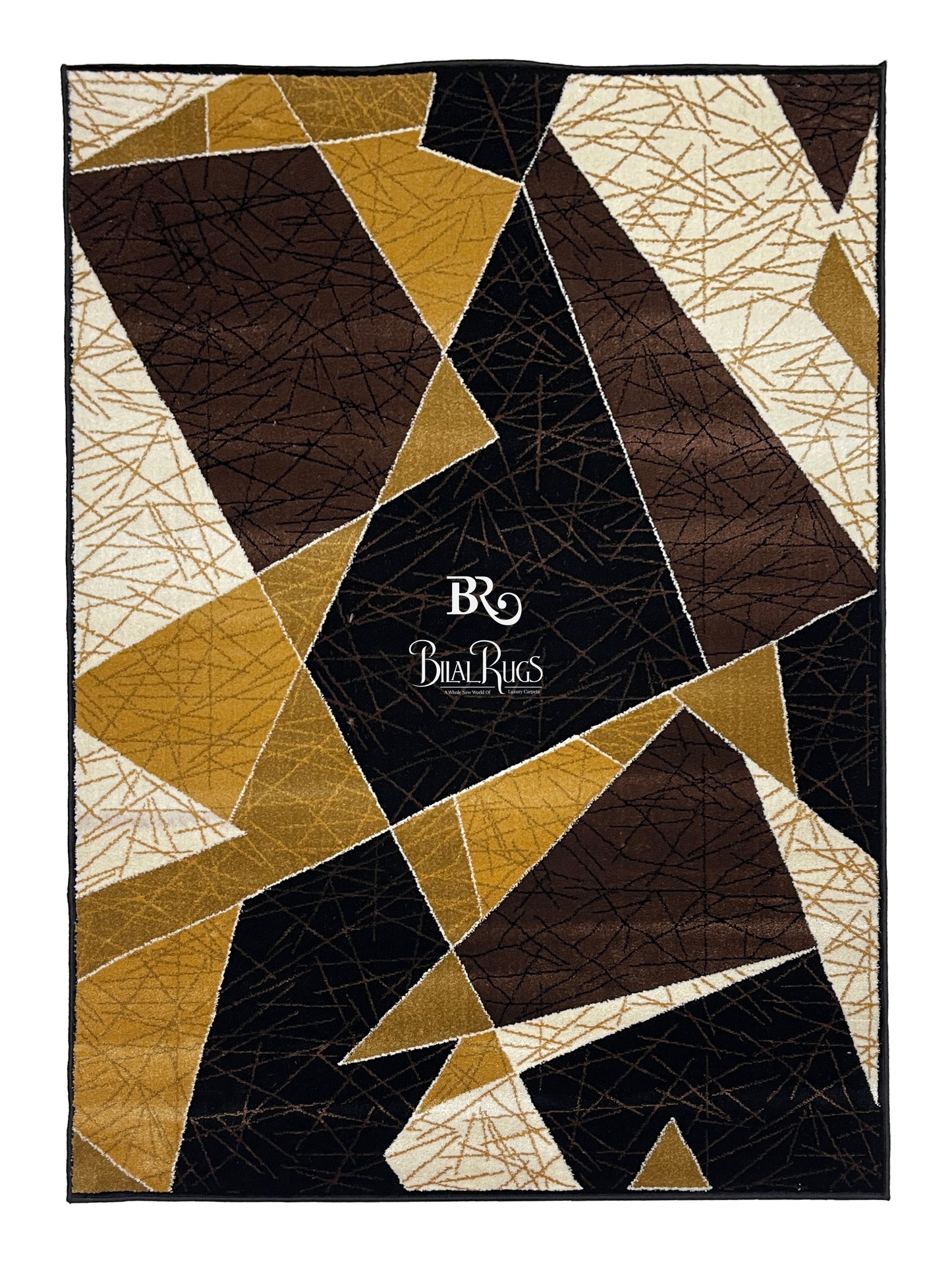 Modern polypropylene Rug,back woven(Article-519-Black)
5 ft width x 7.3 ft length