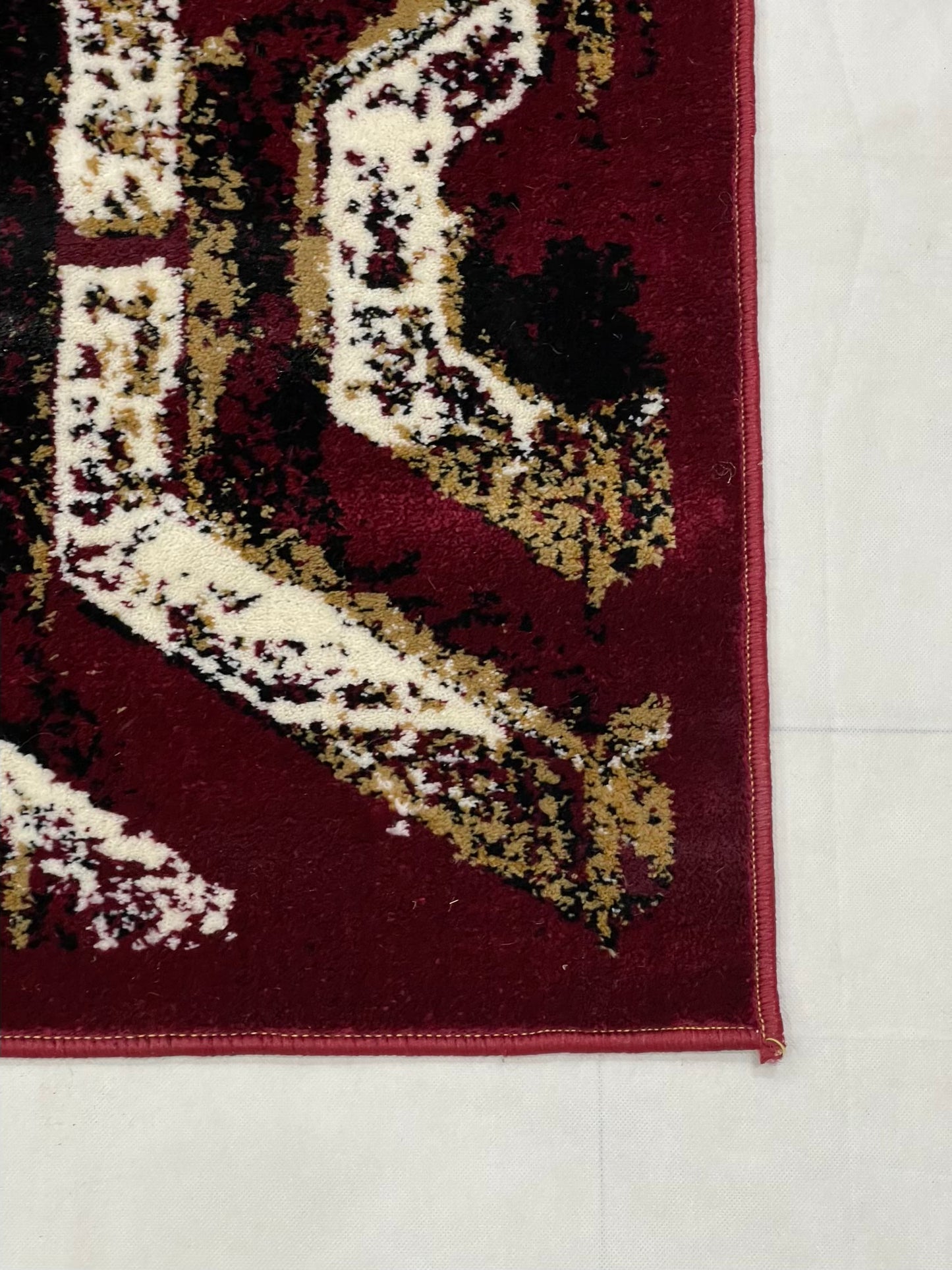 Modern  Polypropylene Rug,Back Woven(Article-6871-Red)