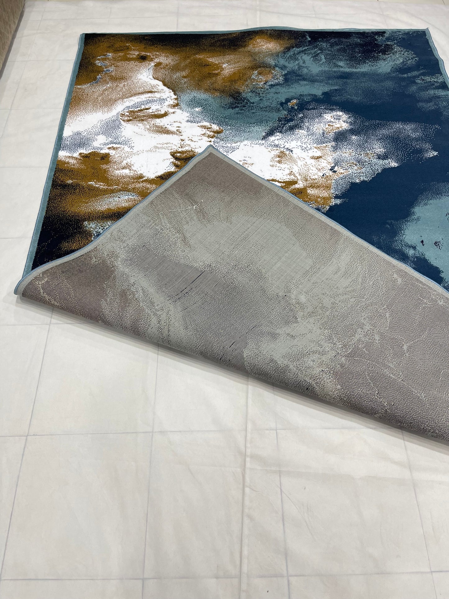 Modern polypropylene Rug,back woven(Article-1612-Feroze)