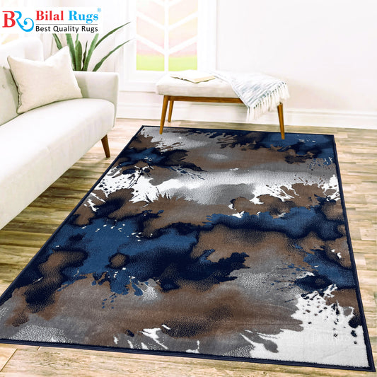 Modern polypropylene Rug,back woven(Article-319-Blue)
Size: 5 ft width x 7.3 ft length