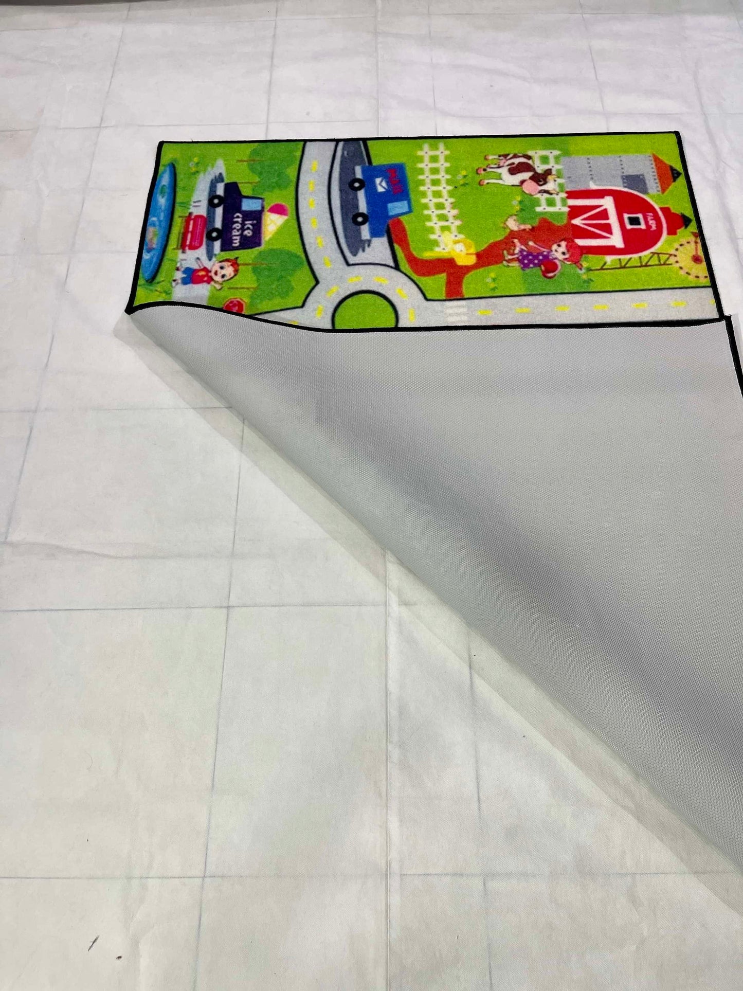 TPR Non Woven Rugs For Kids Room
Article-46-green &amp; skin