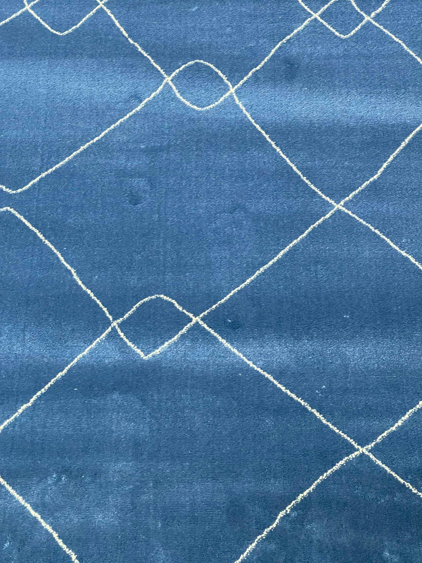 Modern polypropylene Rug,back woven(Article-670-Blue)
Size : 5ft width  x 7.3ft length (150cm x 220cm)