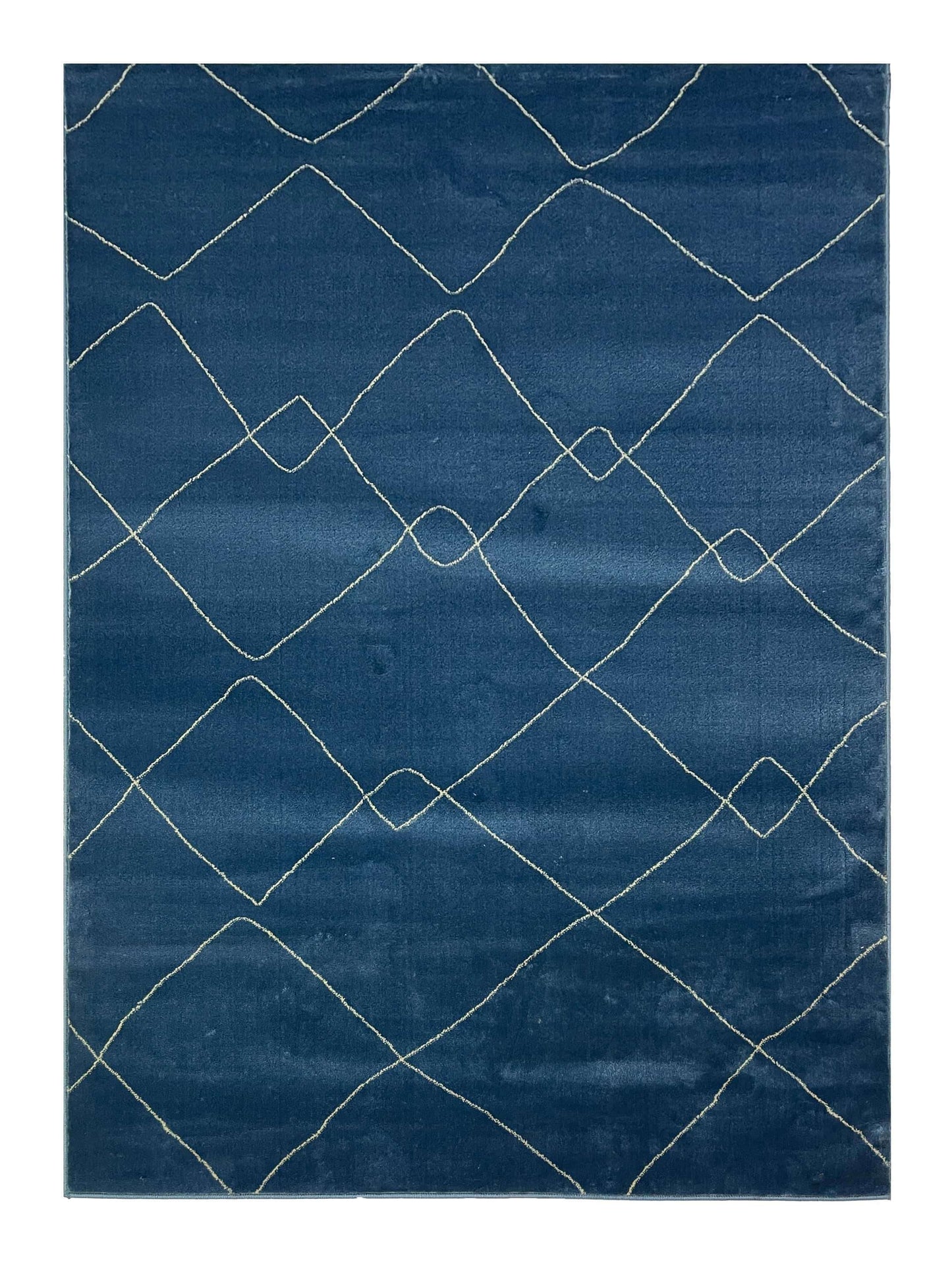 Modern polypropylene Rug,back woven(Article-670-Blue)
Size : 5ft width  x 7.3ft length (150cm x 220cm)