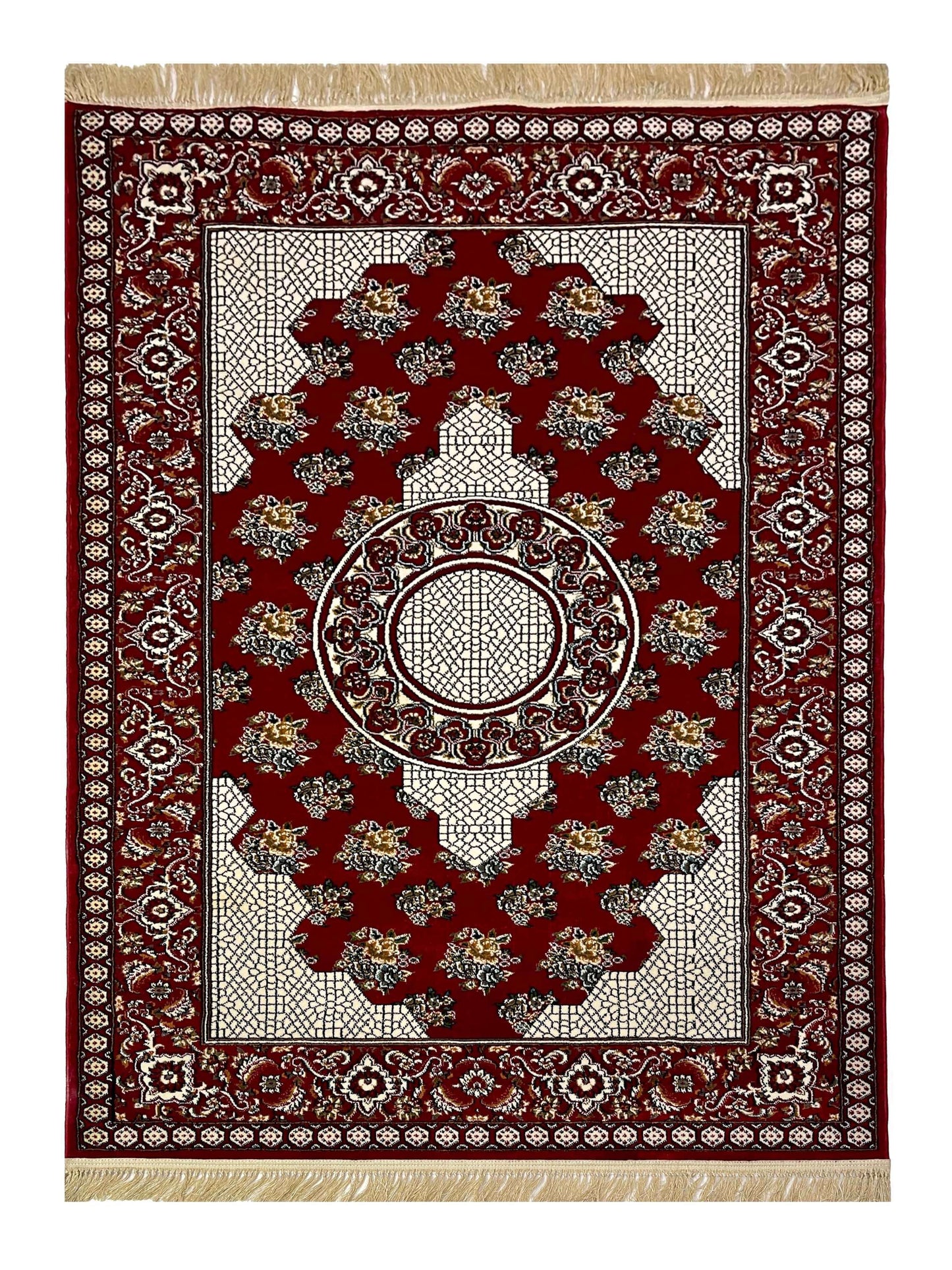 Irani Polypropylene Woven Rug.
Size : 5ft width x 7.3ft length (150cm x 220cm)