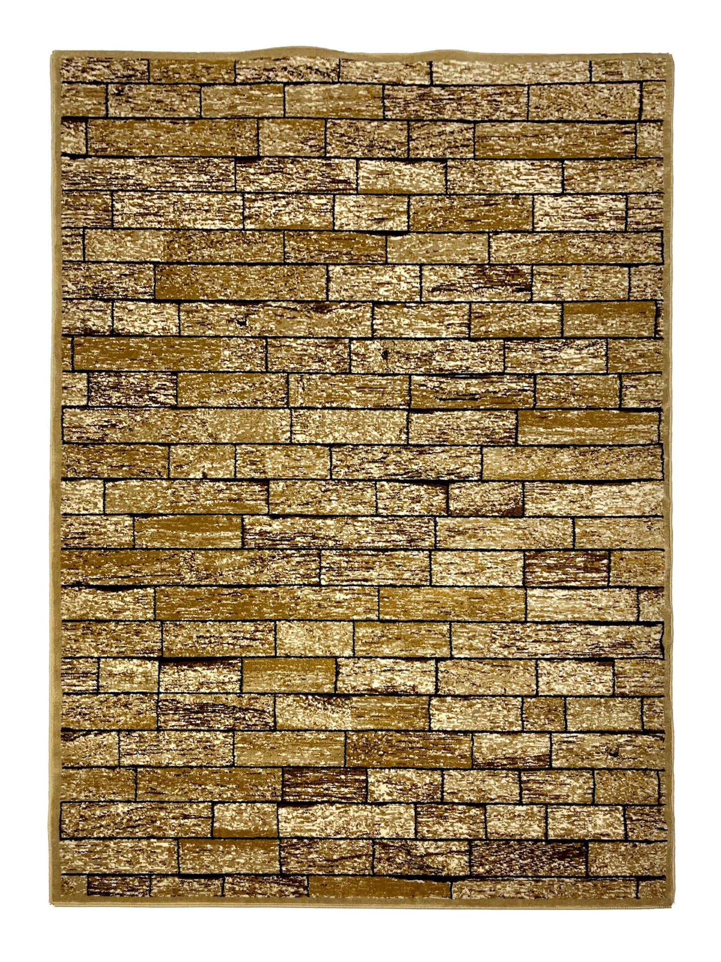 Modern polypropylene Rug,back woven(Article-1442-Beige)
Size : 5ft width  x 7.3ft length (150cm x 220cm)