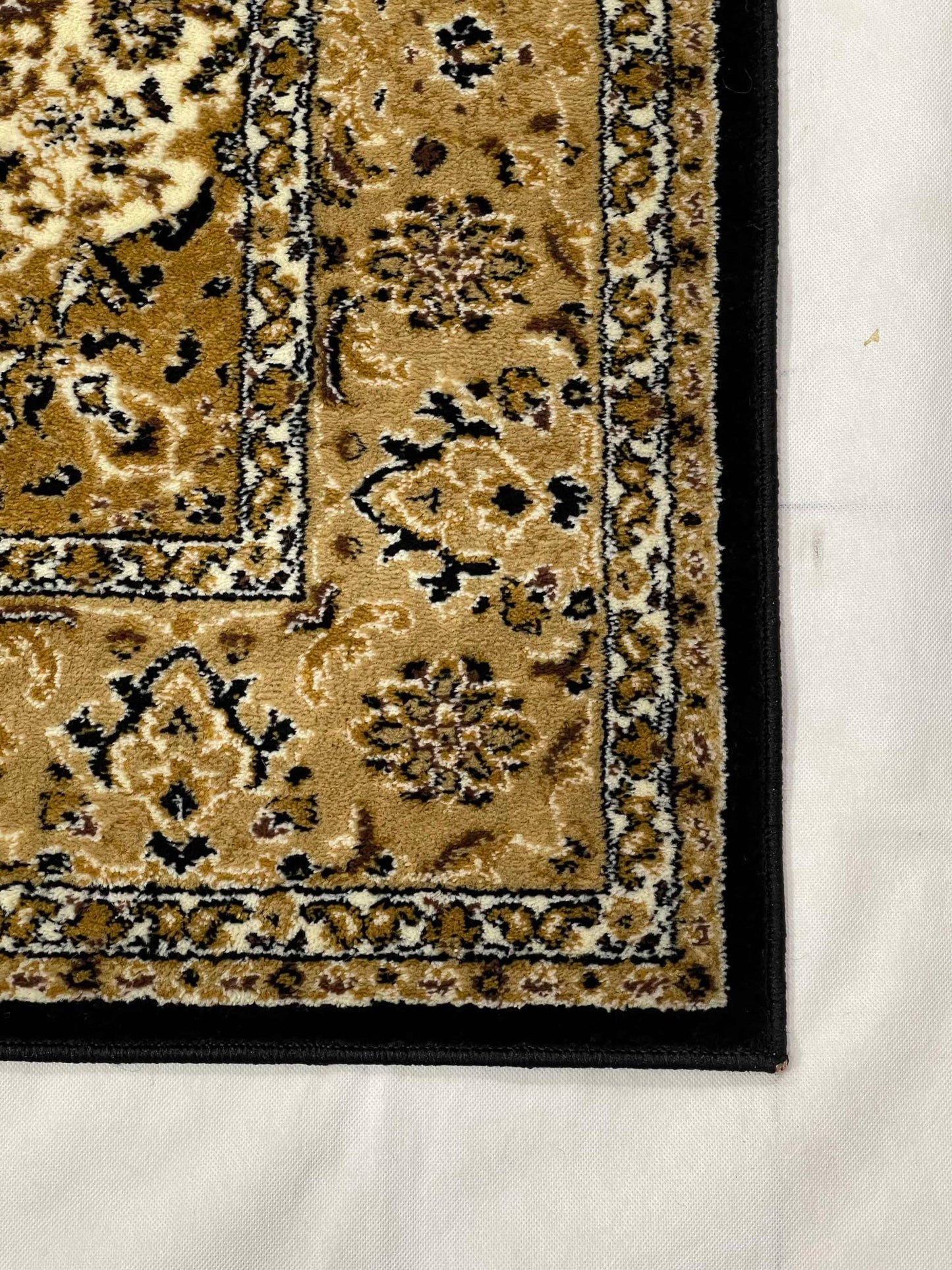 Persian polypropylene Rug,back woven(Article-01-Black)